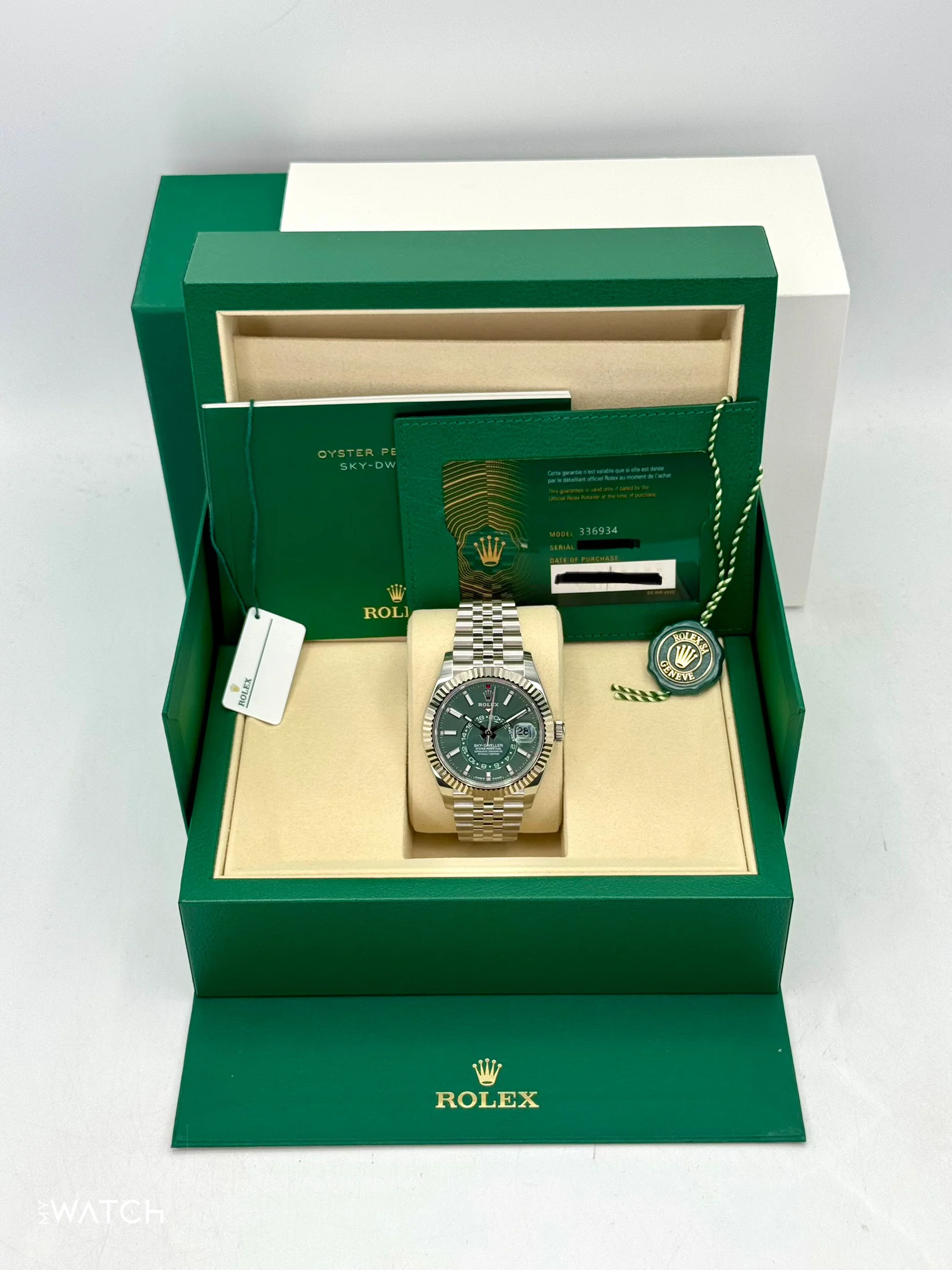 NEW 2026 Rolex Sky-Dweller 42mm 336934 Jubilee Green Dial - Image 9