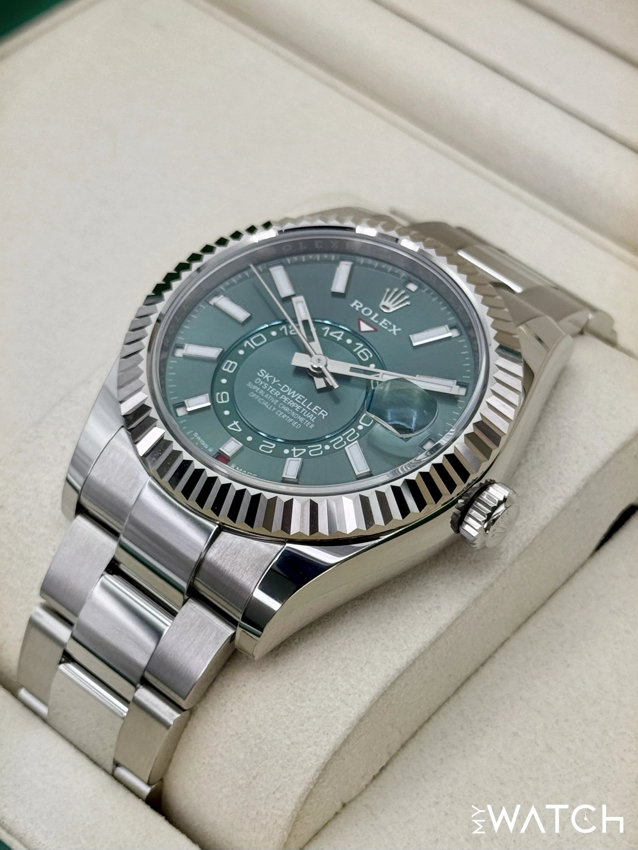 NEW 2026 Rolex Sky-Dweller 42mm 336934 Oyster Green Dial - Image 5