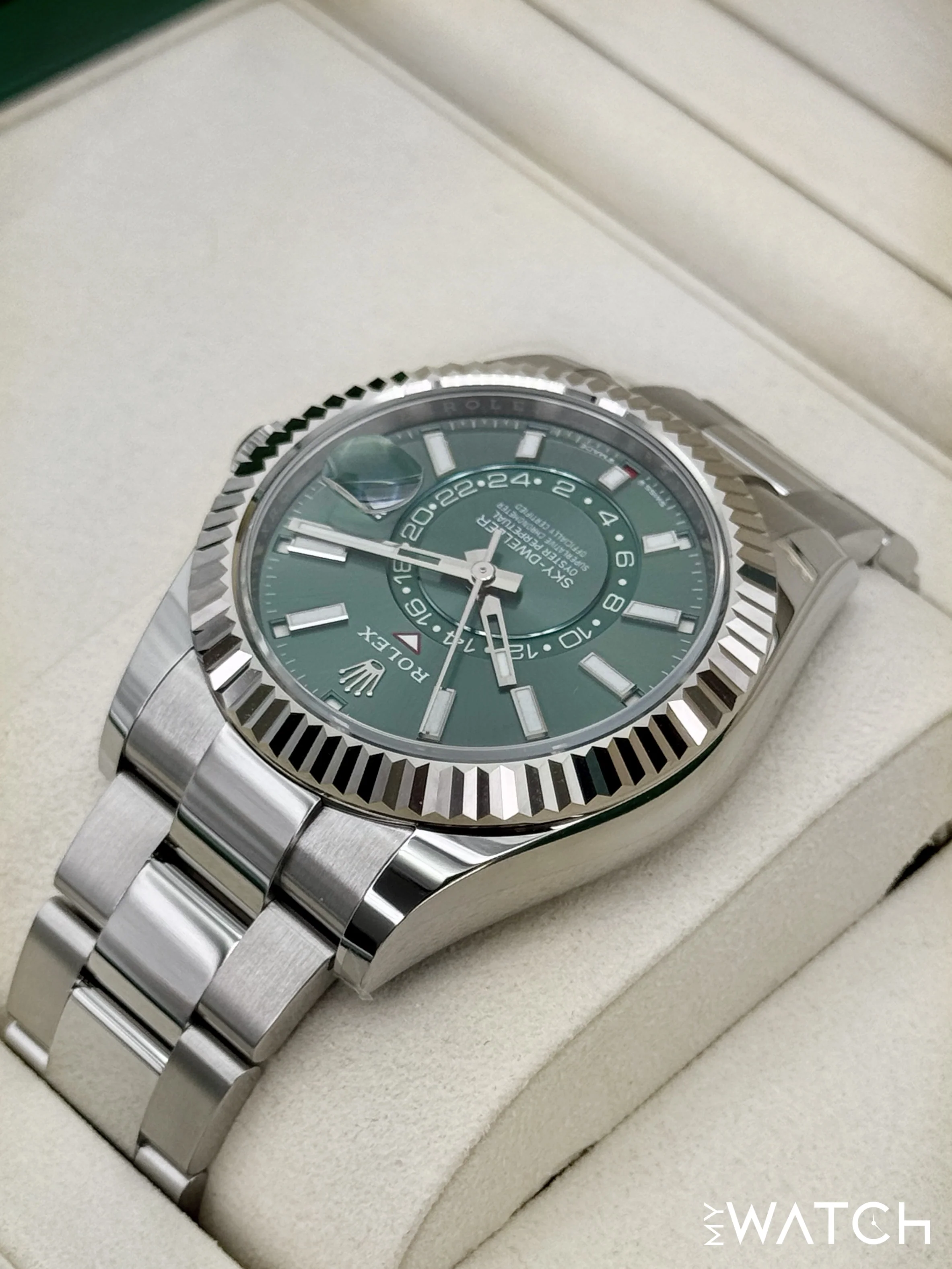 NEW 2026 Rolex Sky-Dweller 42mm 336934 Oyster Green Dial - Image 7