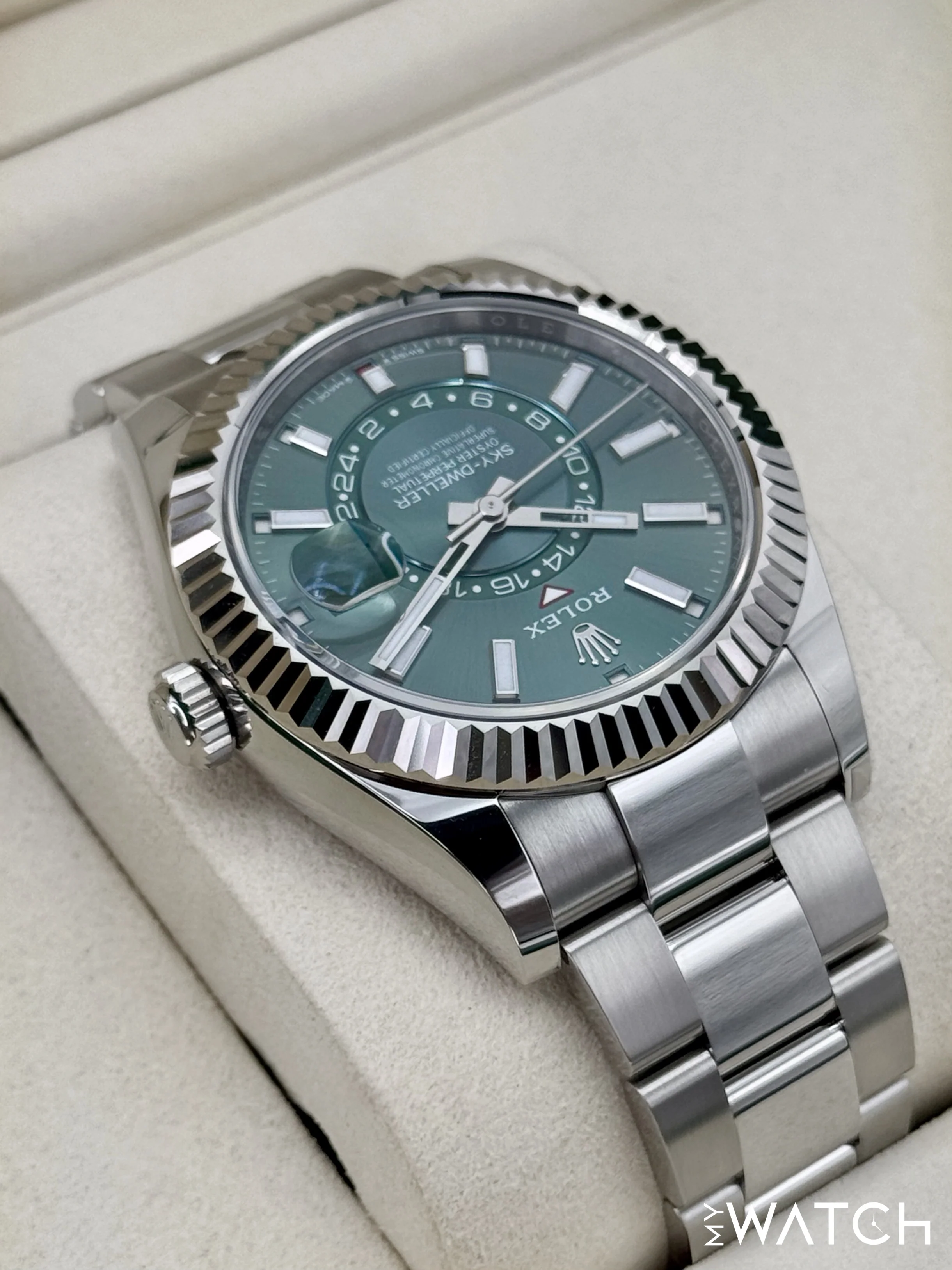 NEW 2026 Rolex Sky-Dweller 42mm 336934 Oyster Green Dial - Image 8
