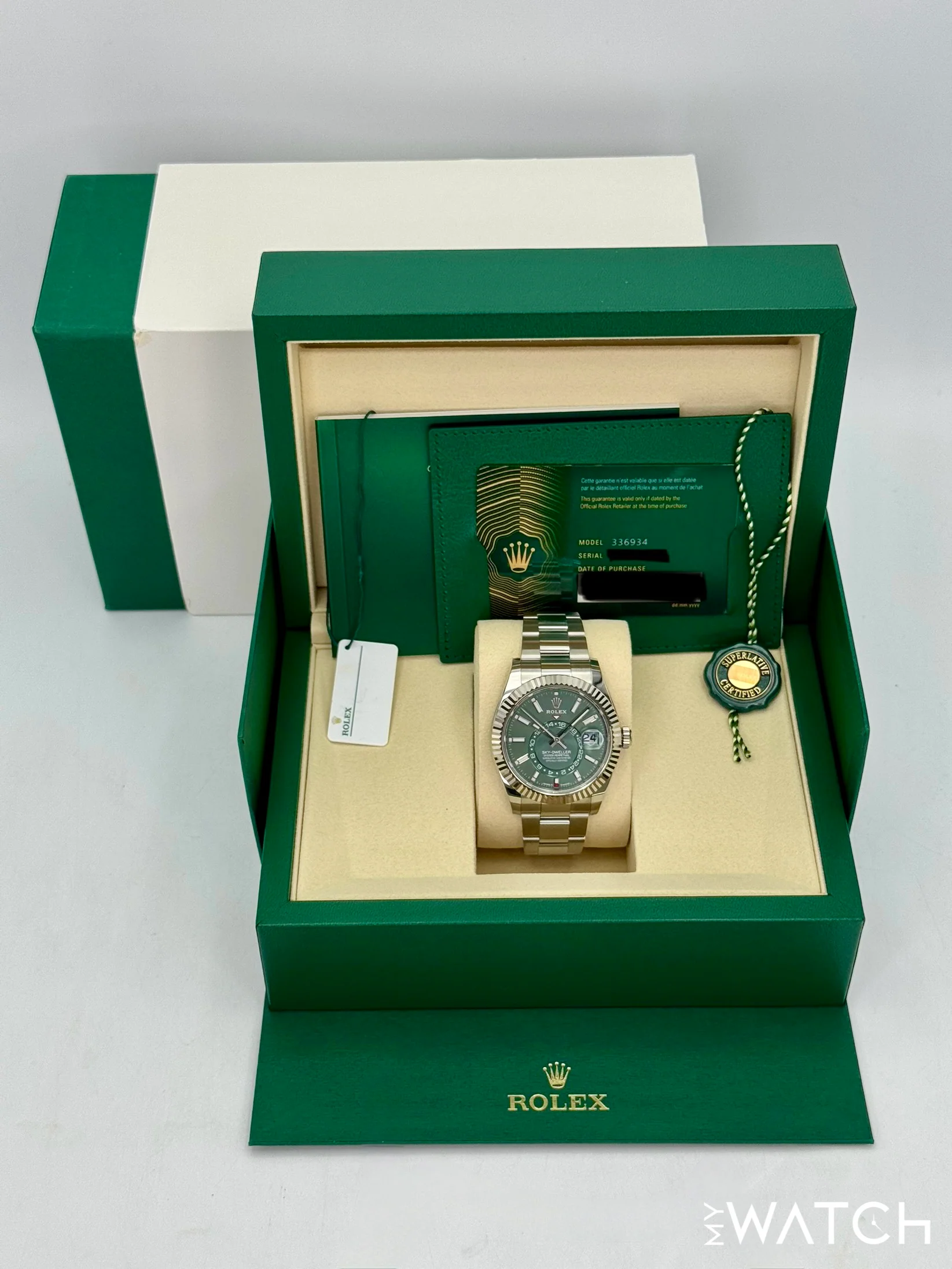 NEW 2026 Rolex Sky-Dweller 42mm 336934 Oyster Green Dial - Image 9