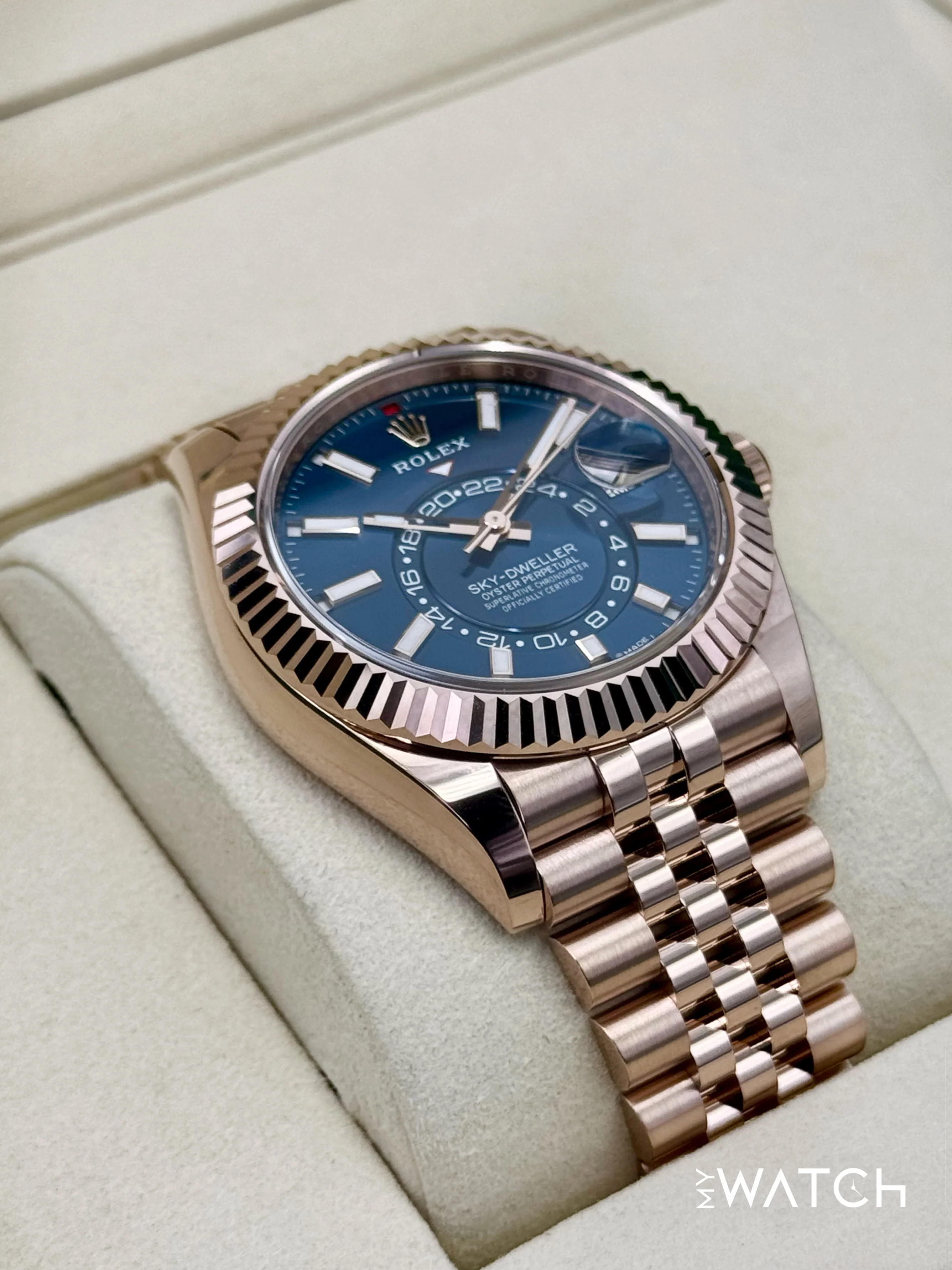 NEW 2026 Rolex Sky-Dweller 42mm 336935 Rose Gold Jubilee Blue Dial - Image 6