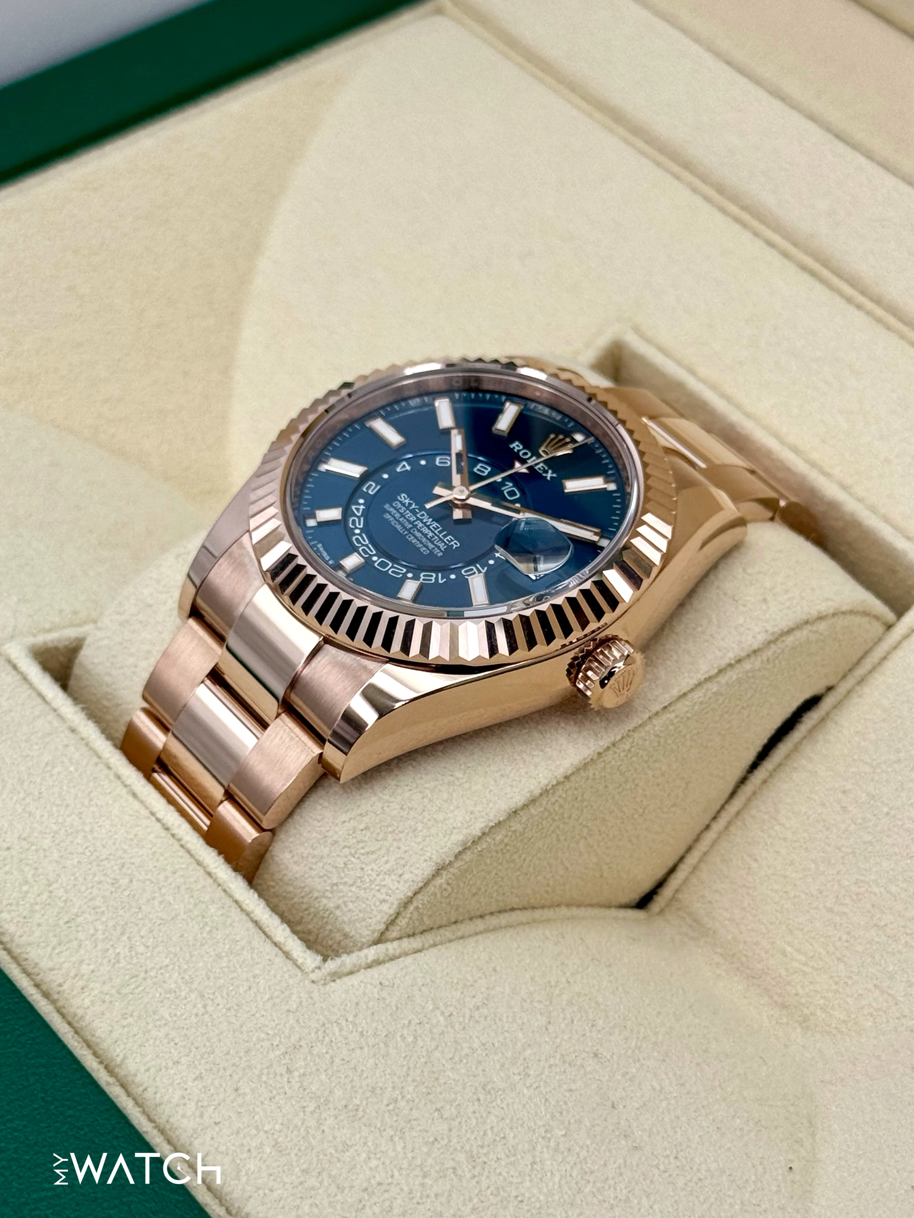 NEW 2026 Rolex Sky-Dweller 42mm 336935 Rose Gold Oyster Blue Dial - Image 5