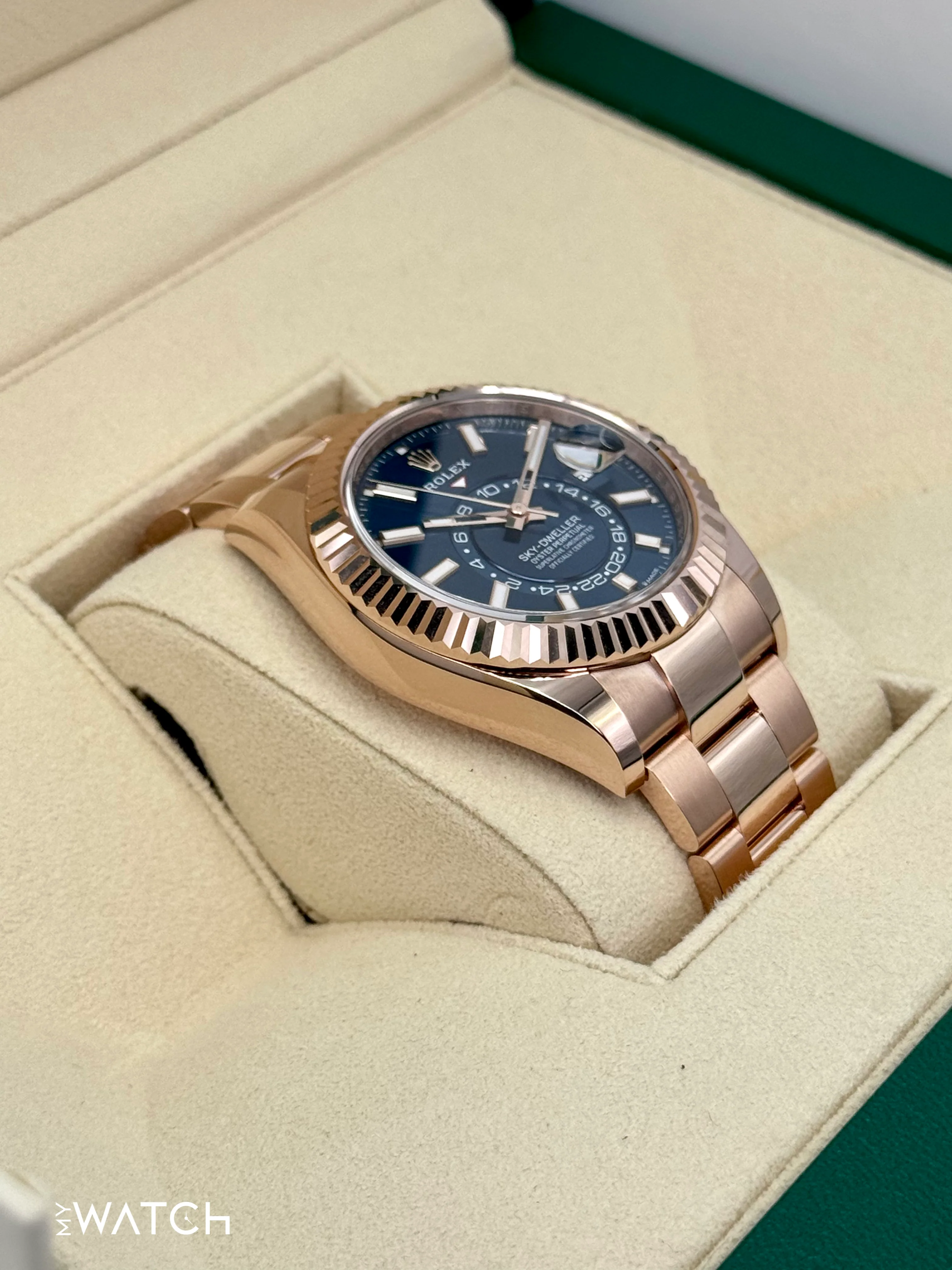 NEW 2026 Rolex Sky-Dweller 42mm 336935 Rose Gold Oyster Blue Dial - Image 6