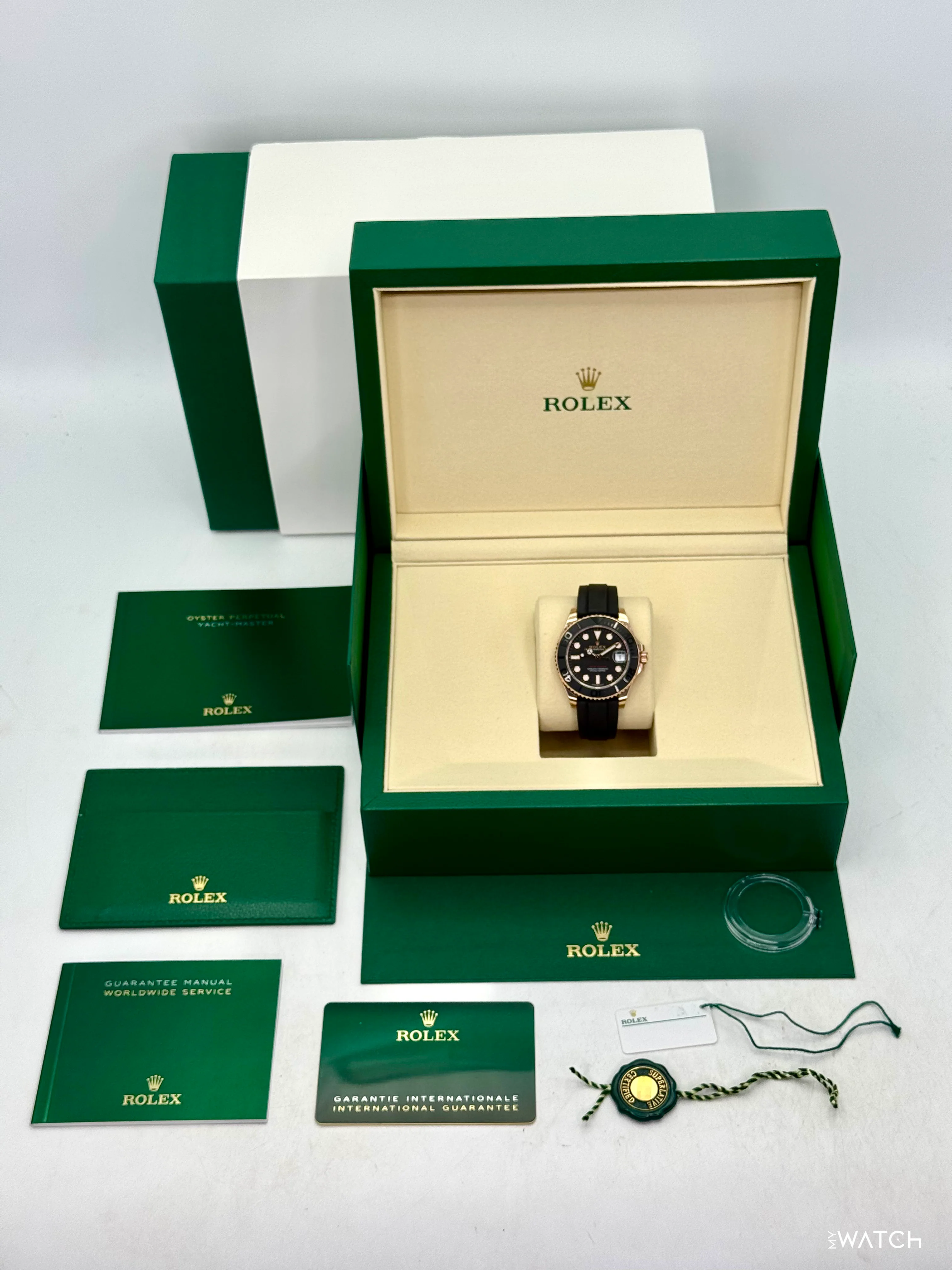 NEW 2026 Rolex Yacht-Master 37mm 268655 Rose Gold Black Dial (STICKERED) - Image 10