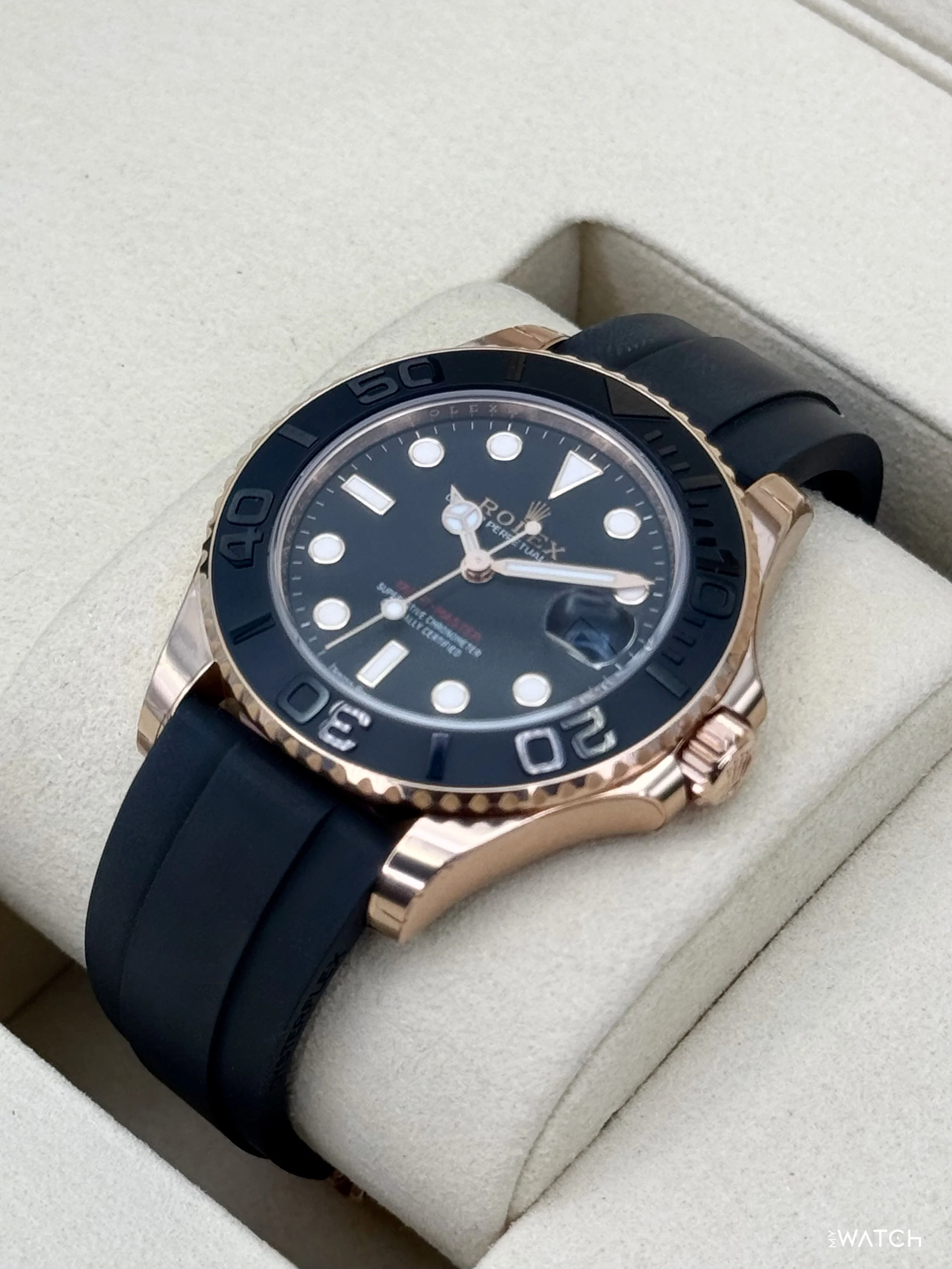 NEW 2026 Rolex Yacht-Master 37mm 268655 Rose Gold Black Dial (STICKERED) - Image 5