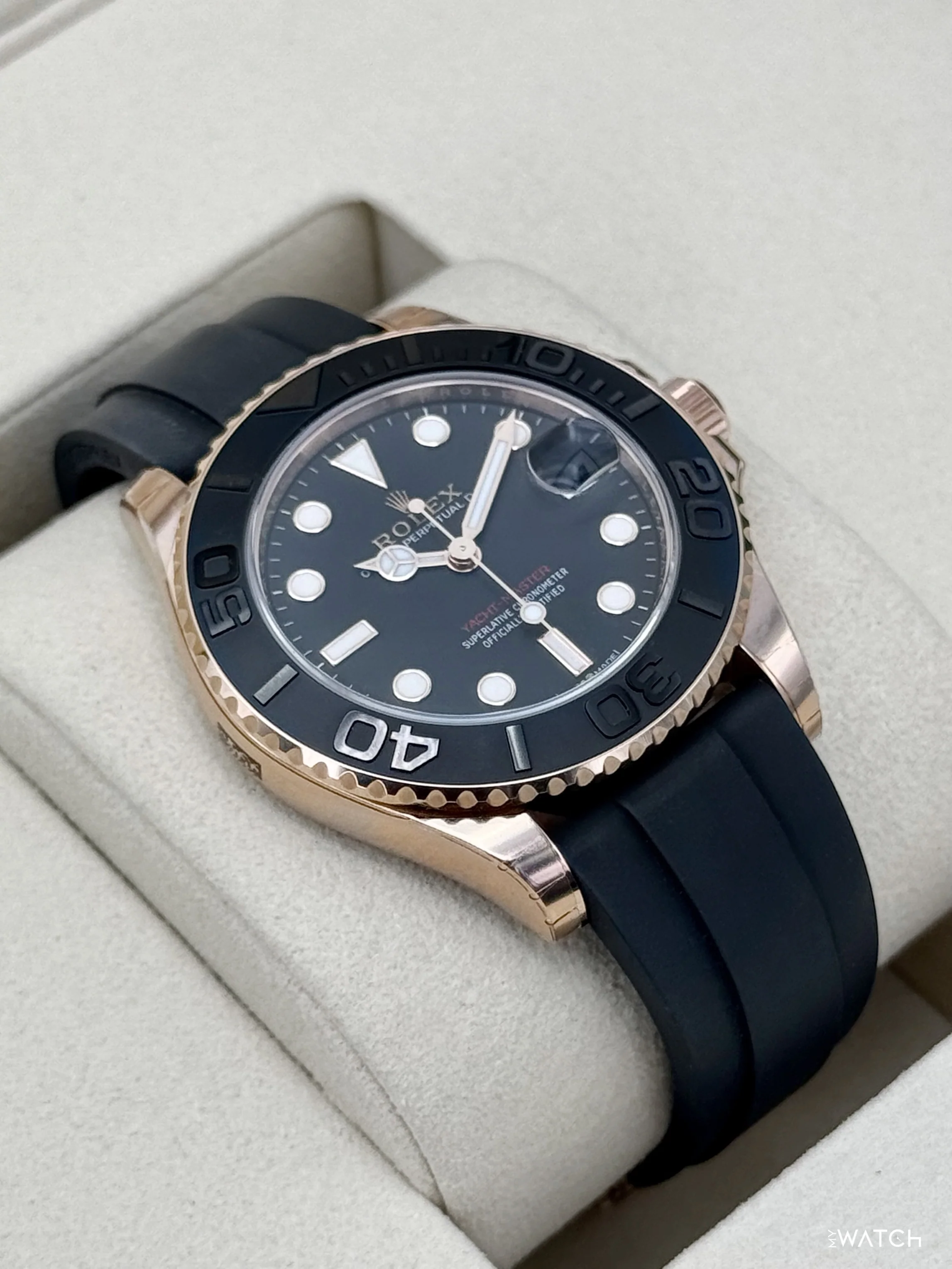 NEW 2026 Rolex Yacht-Master 37mm 268655 Rose Gold Black Dial (STICKERED) - Image 6