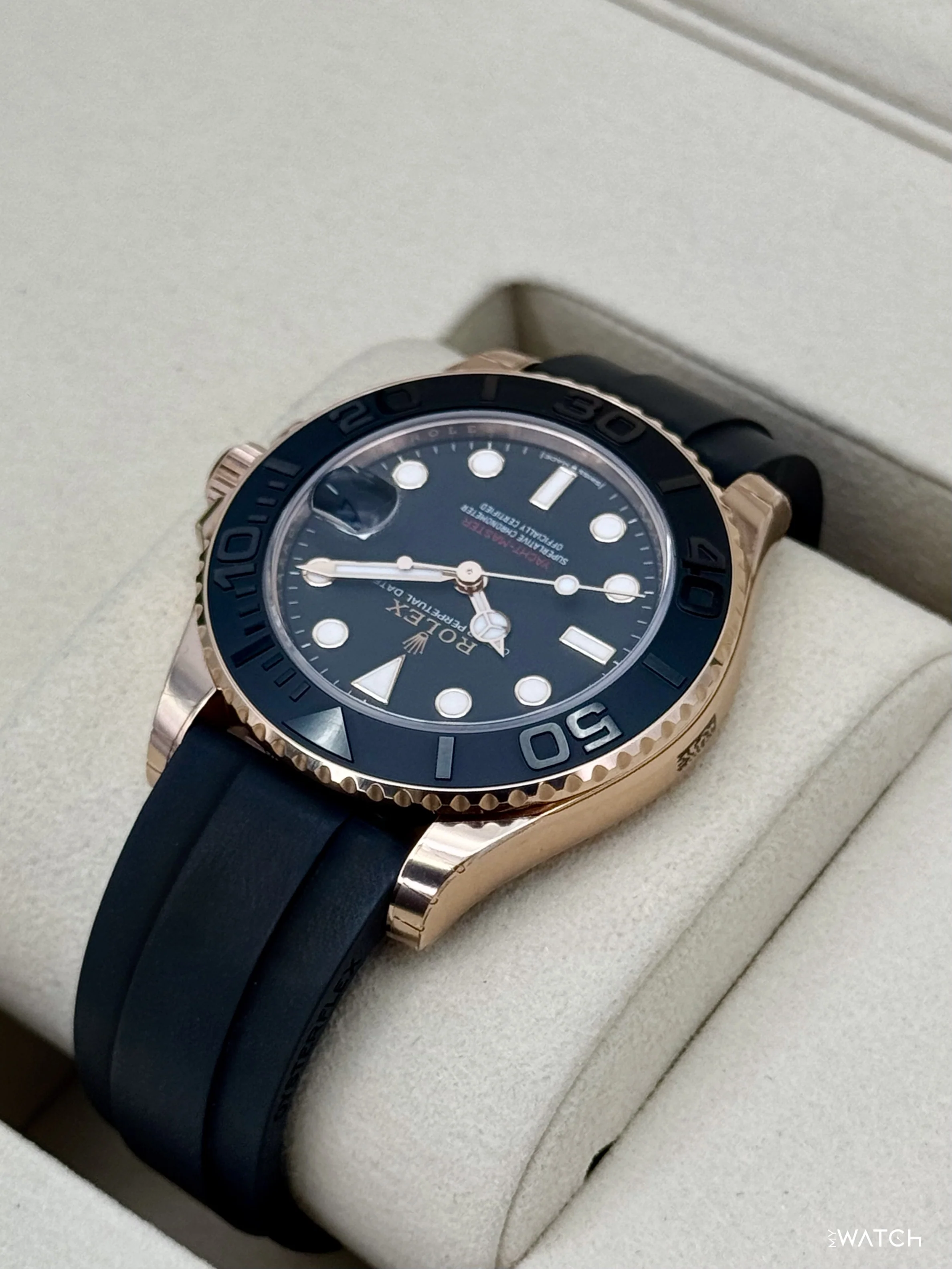 NEW 2026 Rolex Yacht-Master 37mm 268655 Rose Gold Black Dial (STICKERED) - Image 7