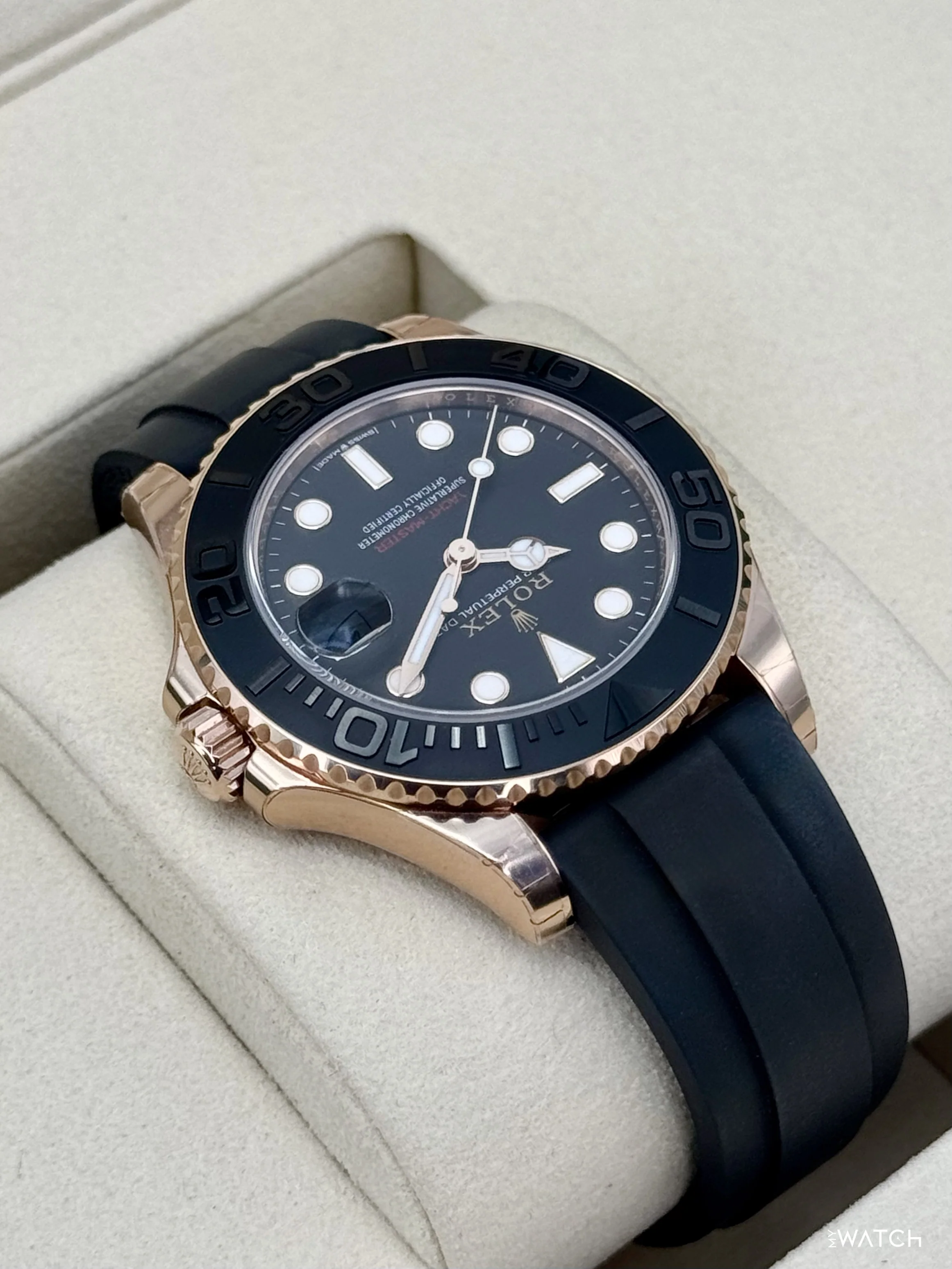 NEW 2026 Rolex Yacht-Master 37mm 268655 Rose Gold Black Dial (STICKERED) - Image 8