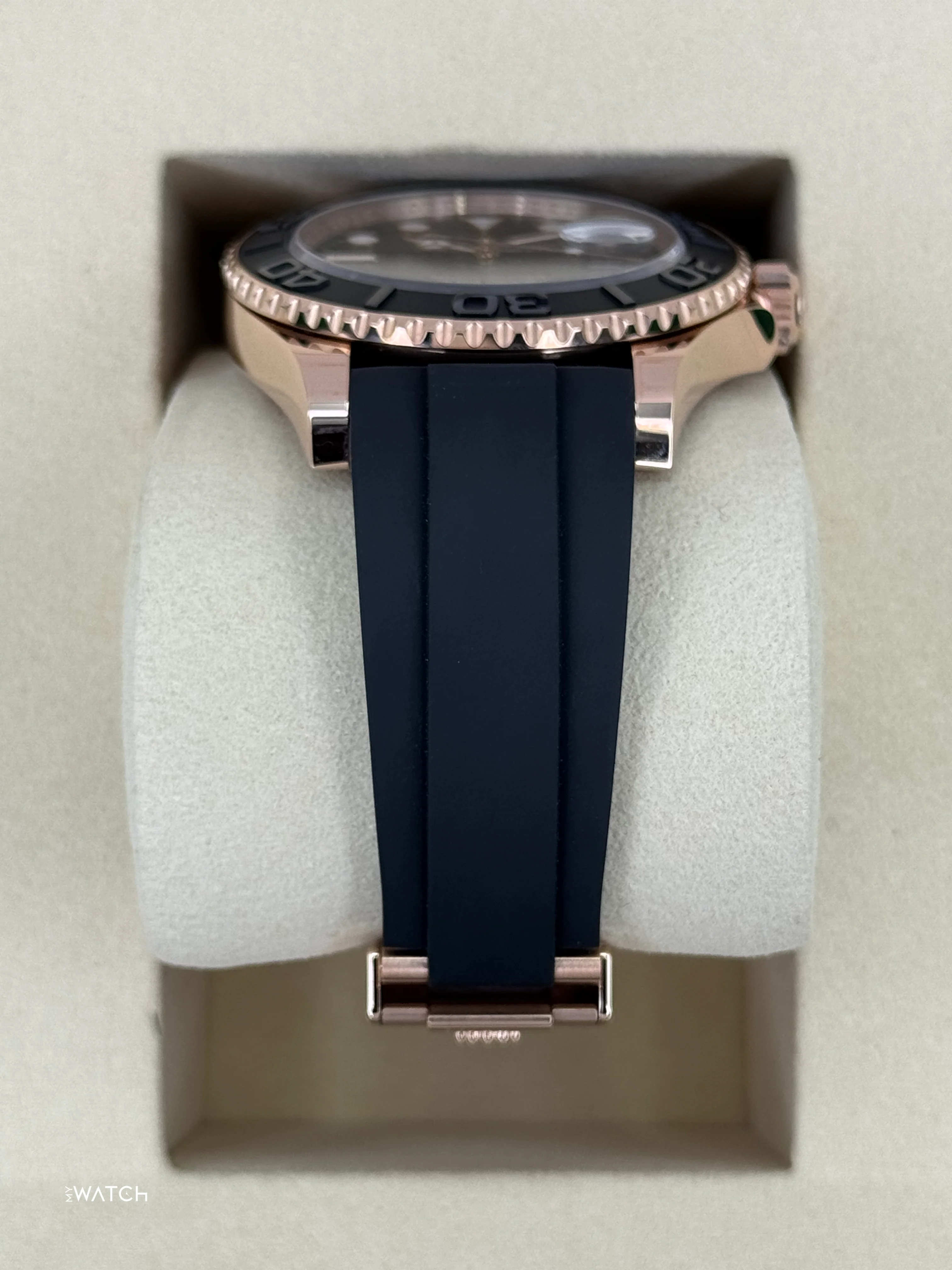 NEW 2026 Rolex Yacht-Master 40mm 126655 Rose Gold Oysterflex Black Dial - Image 3