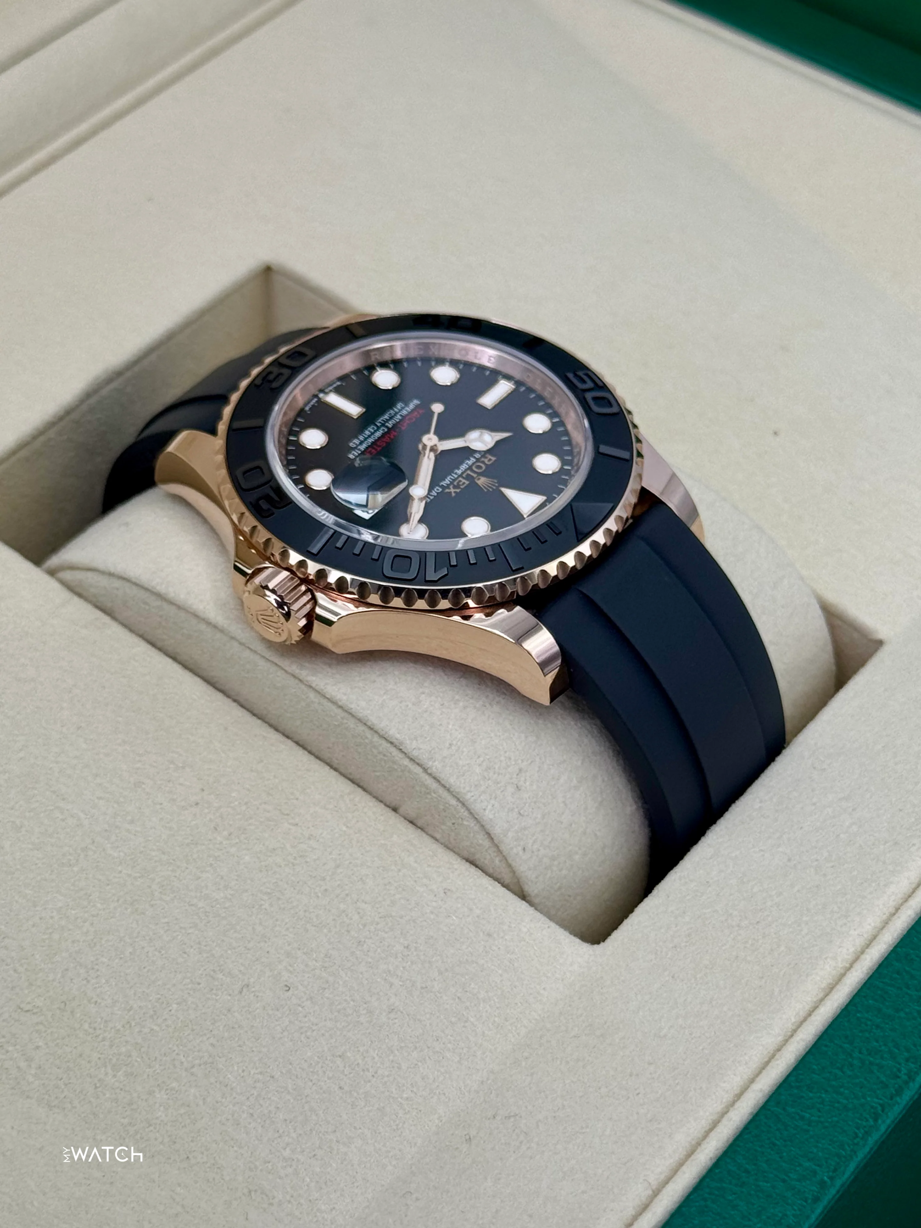 NEW 2026 Rolex Yacht-Master 40mm 126655 Rose Gold Oysterflex Black Dial - Image 8