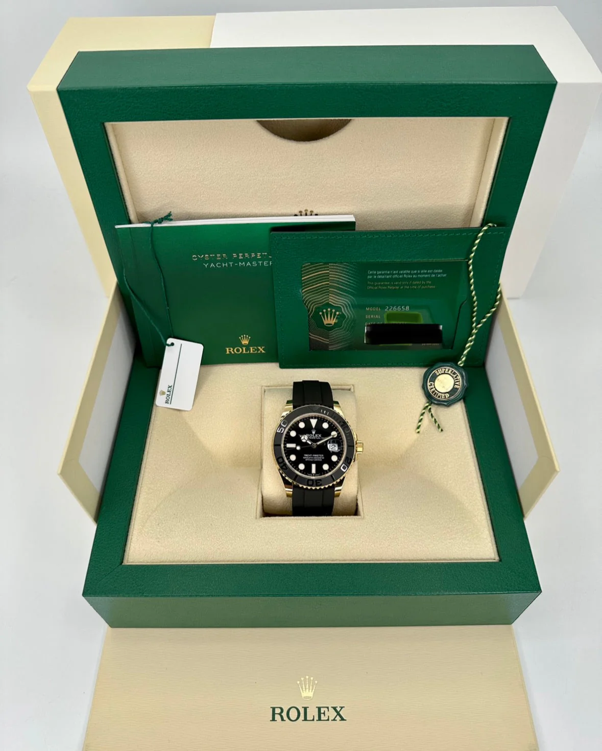 NEW 2026 Rolex Yacht-Master 42mm 226658 Gold Oysterflex Black Dial - Image 10