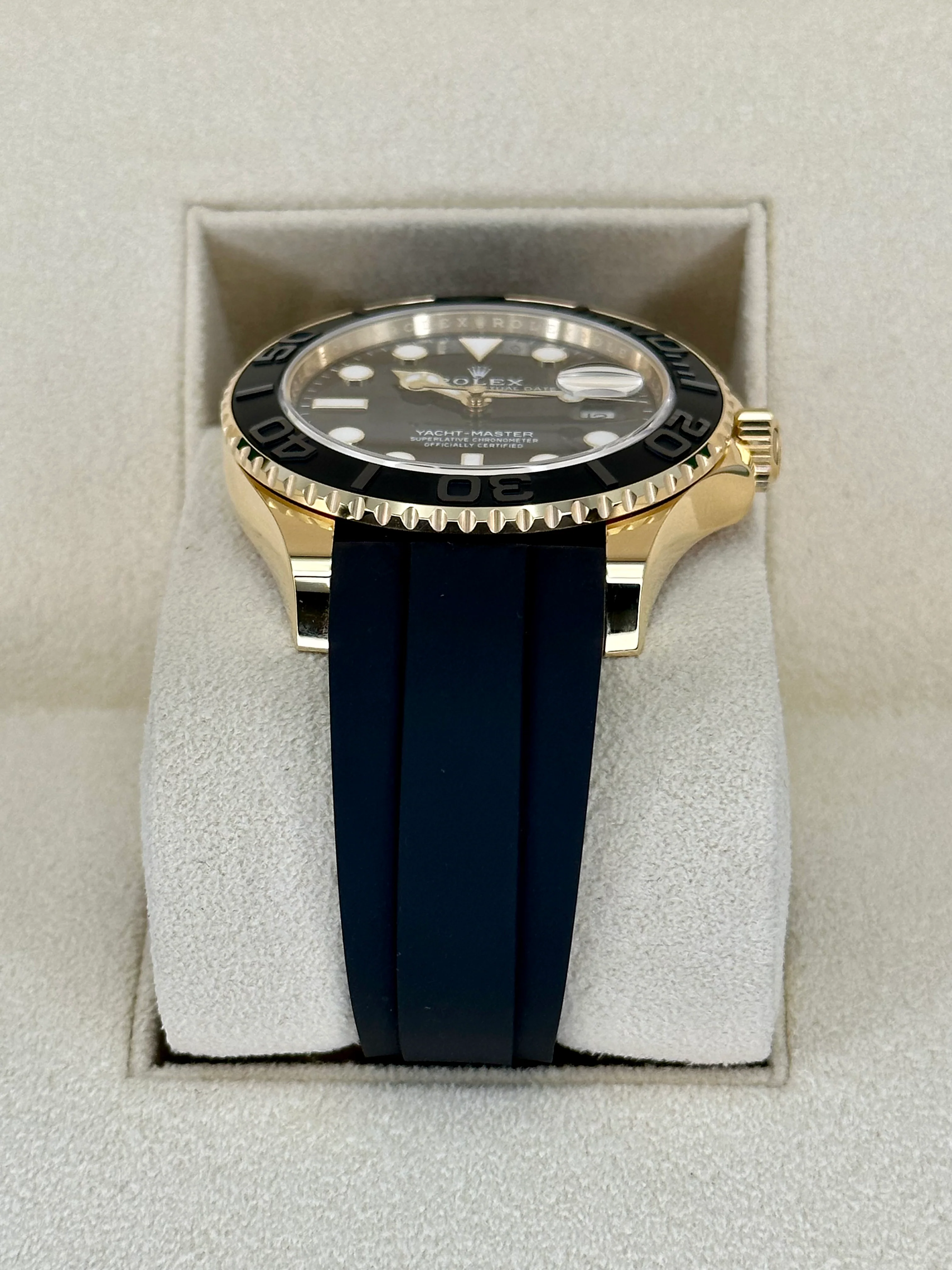 NEW 2026 Rolex Yacht-Master 42mm 226658 Gold Oysterflex Black Dial - Image 3