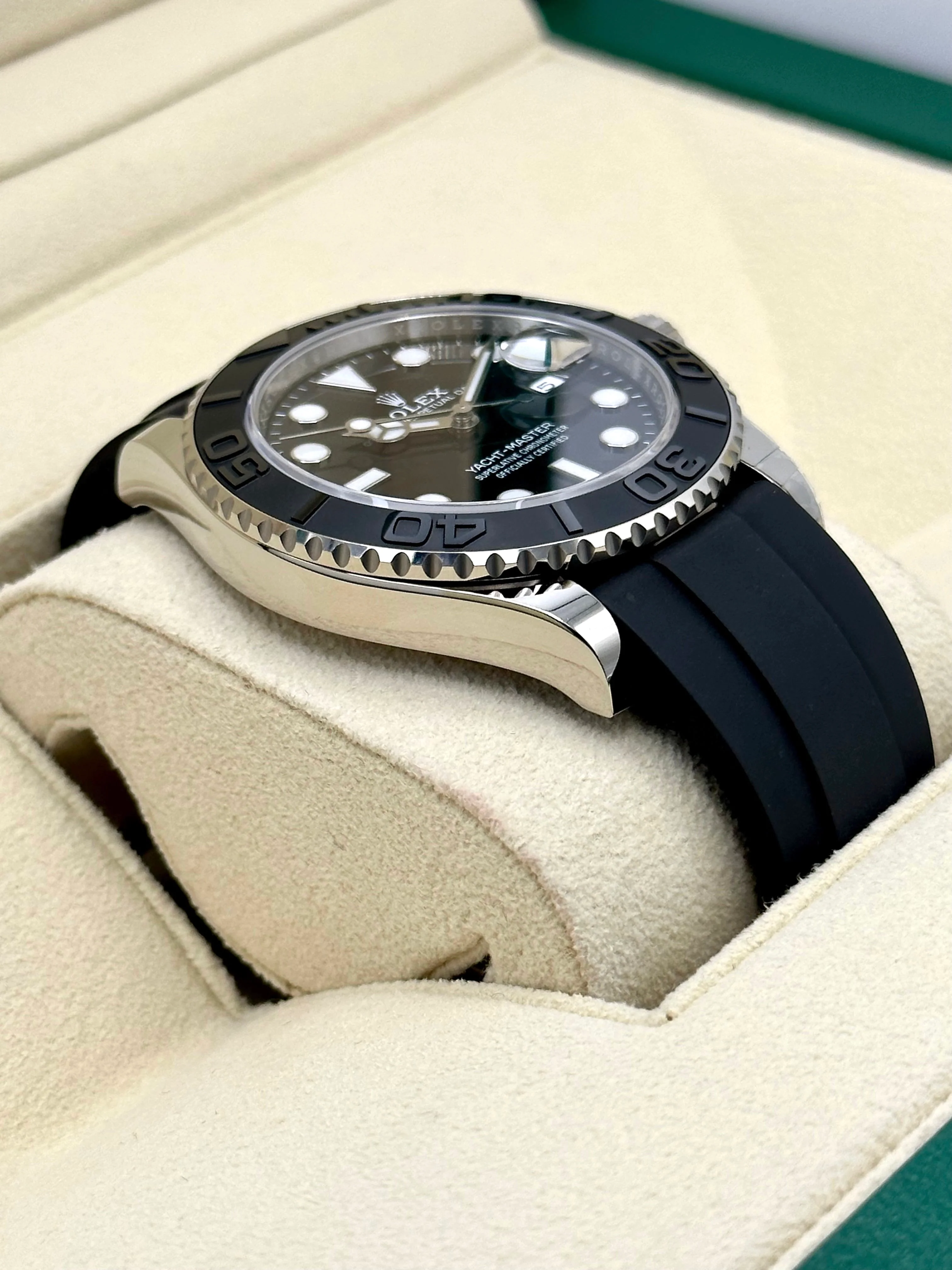 NEW 2026 Rolex Yacht-Master 42mm 226659 White Gold Oysterflex Black Dial - Image 6