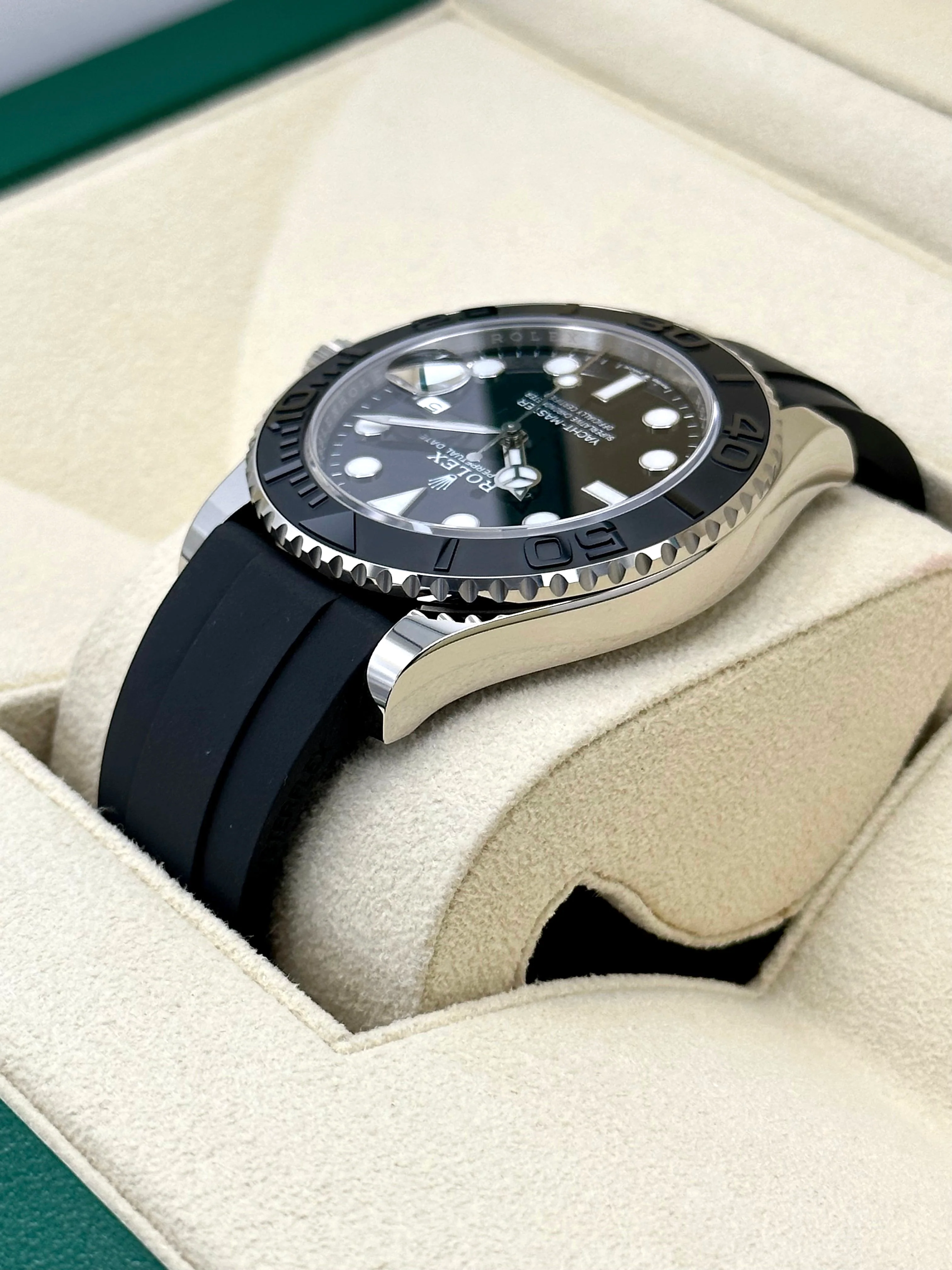NEW 2026 Rolex Yacht-Master 42mm 226659 White Gold Oysterflex Black Dial - Image 7