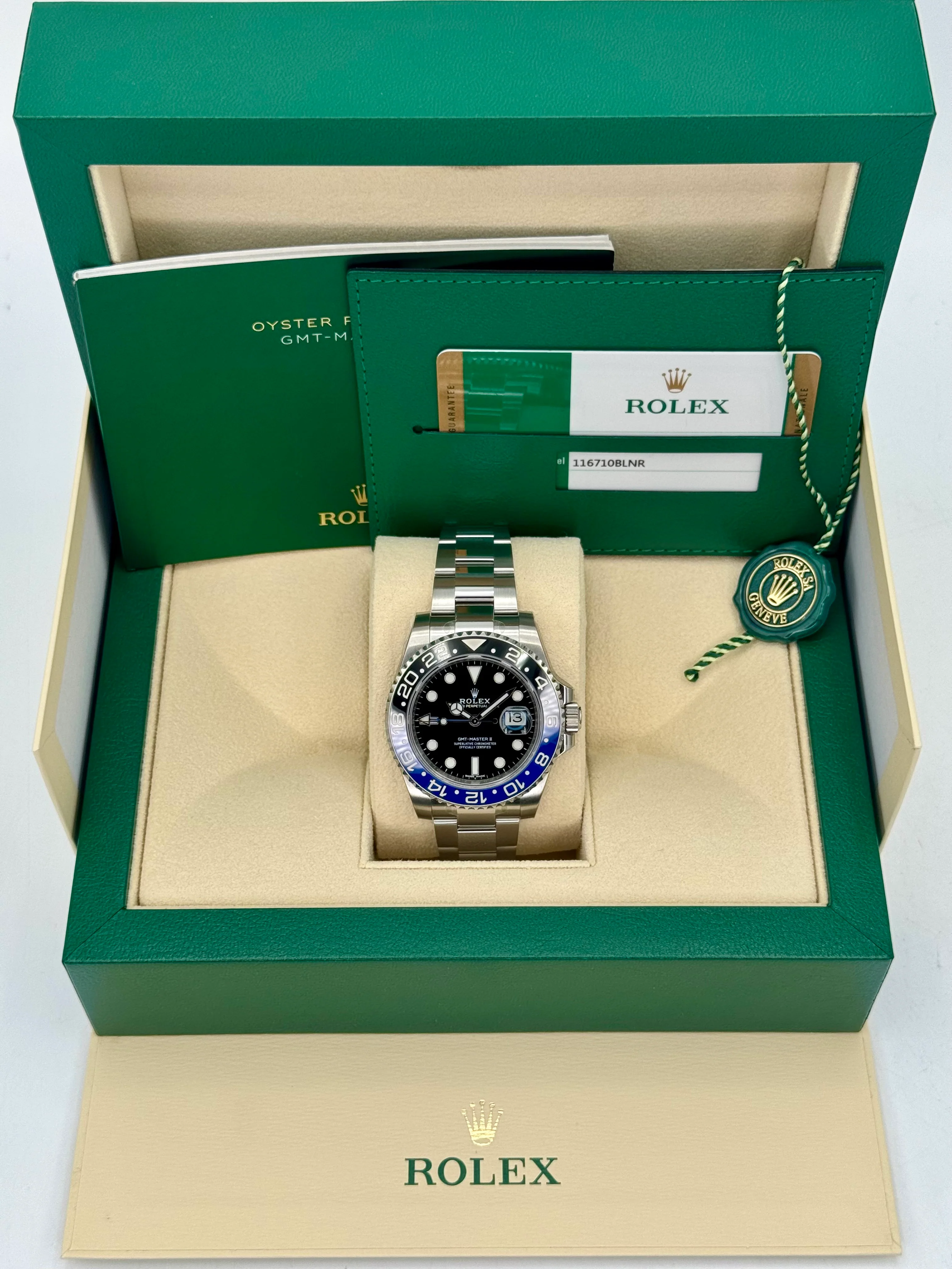 NEW OLD STOCK 2017 Rolex GMT-Master II "Batman" 40mm 116710BLNR Oyster - Image 11
