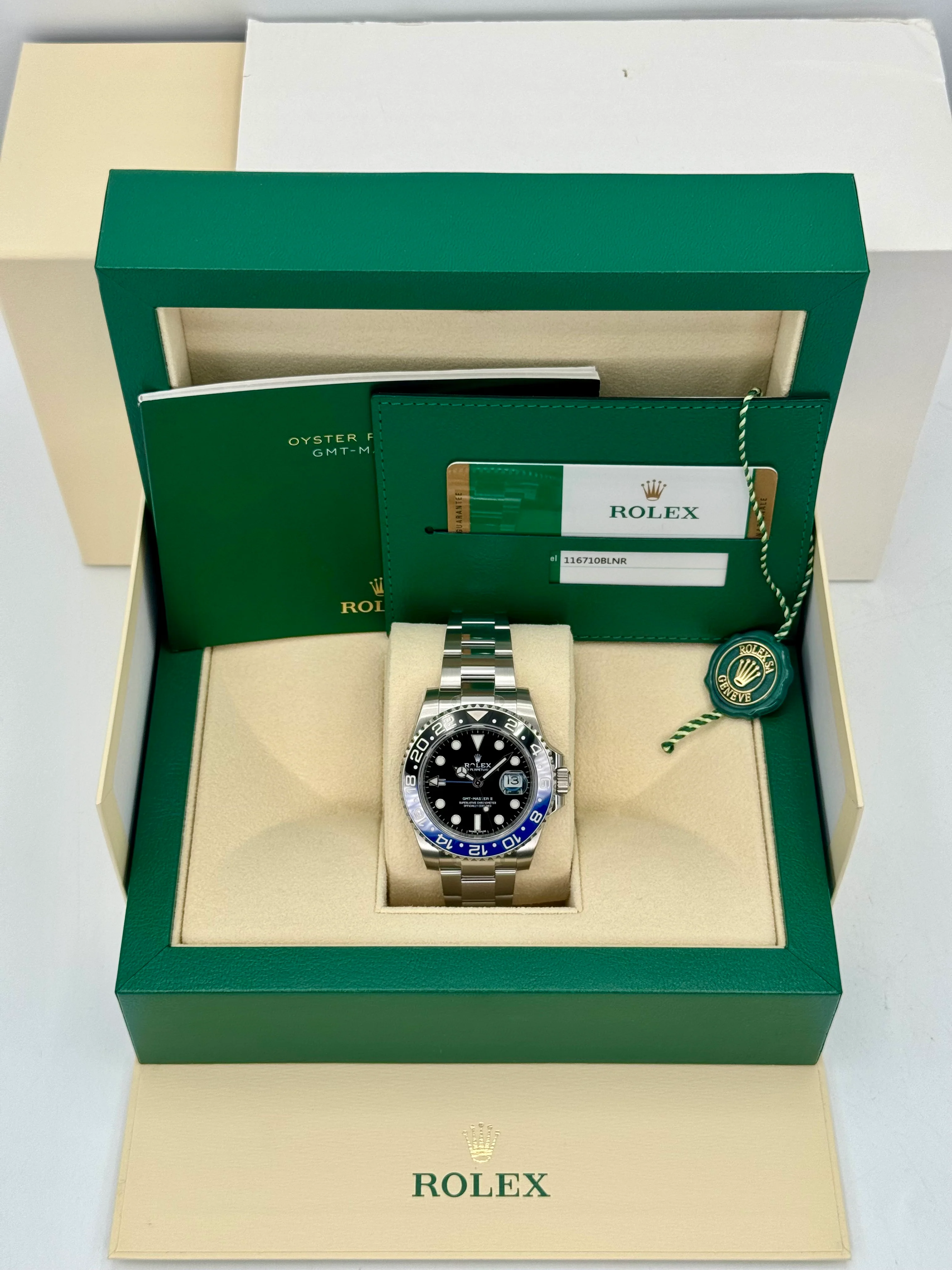 NEW OLD STOCK 2017 Rolex GMT-Master II "Batman" 40mm 116710BLNR Oyster - Image 12