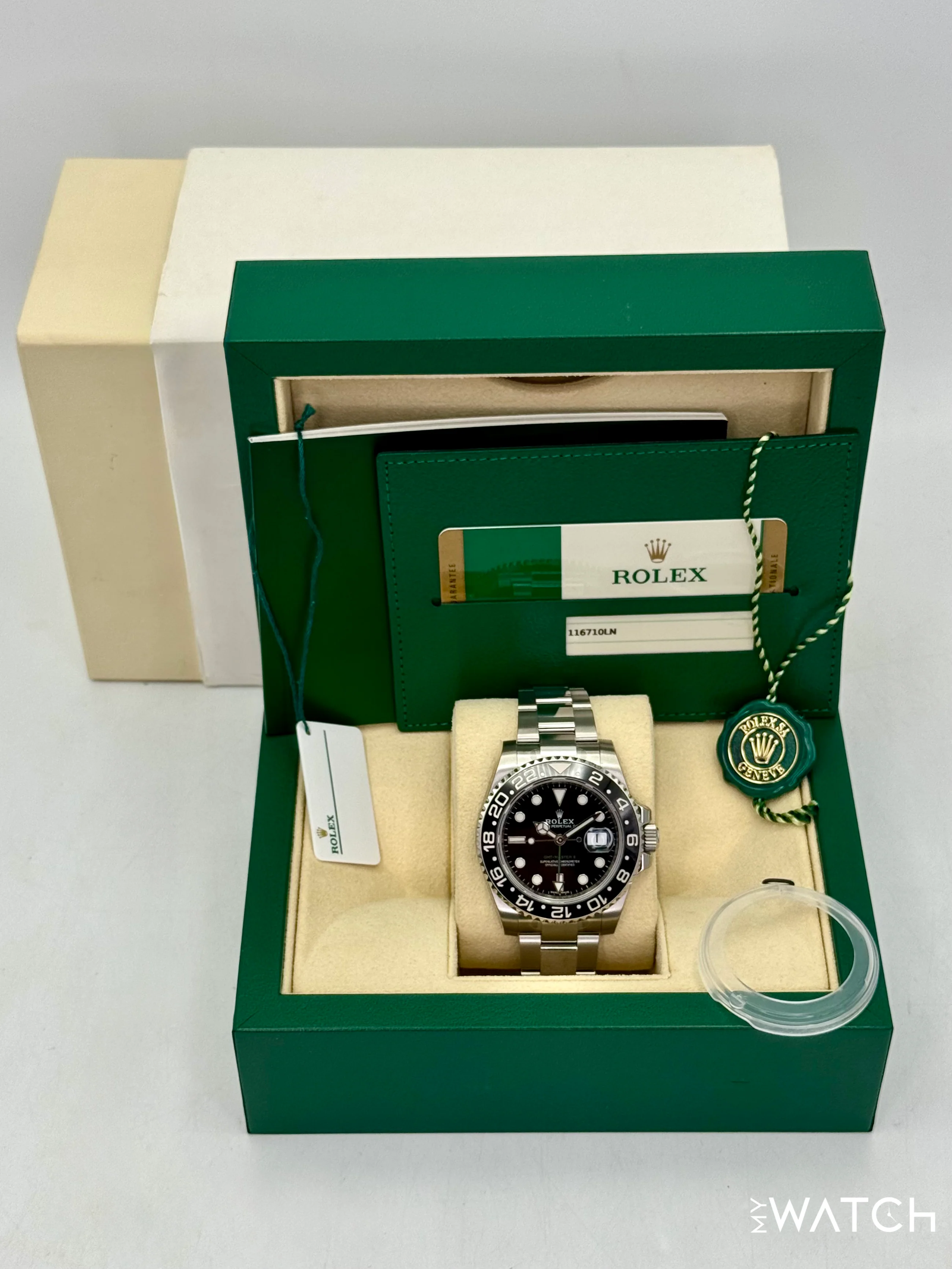 NEW OLD STOCK 2018 Rolex GMT-Master II 40mm 116710LN Black Dial (STICKERED) - Image 11