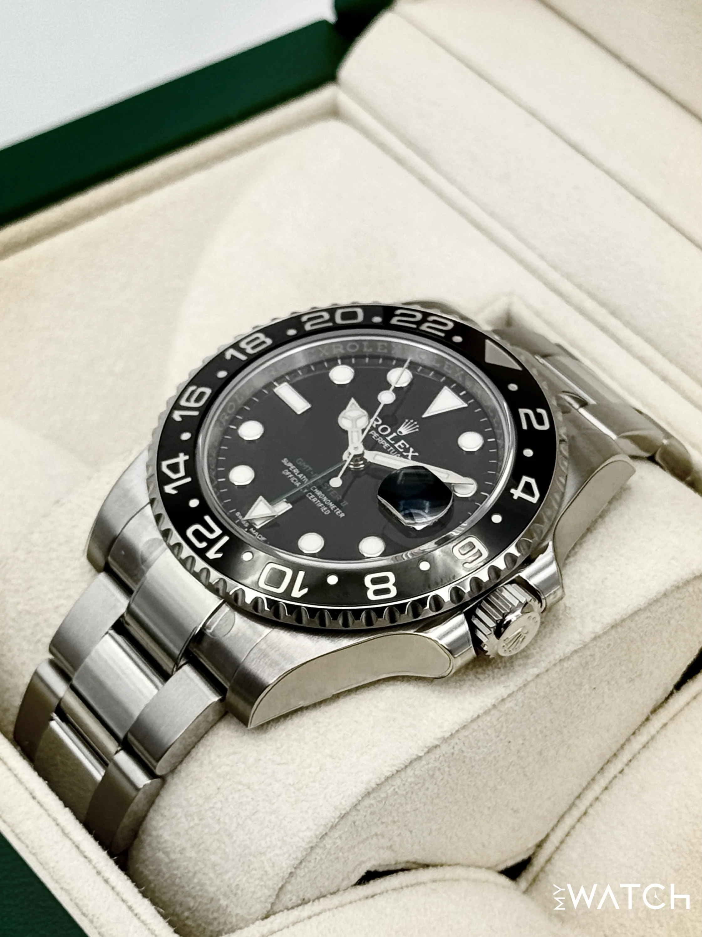 NEW OLD STOCK 2018 Rolex GMT-Master II 40mm 116710LN Black Dial (STICKERED) - Image 5