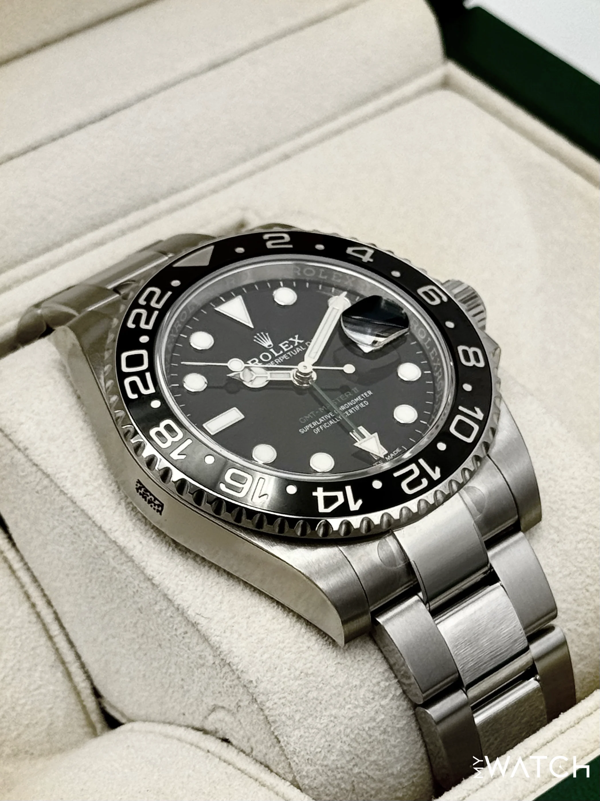 NEW OLD STOCK 2018 Rolex GMT-Master II 40mm 116710LN Black Dial (STICKERED) - Image 6