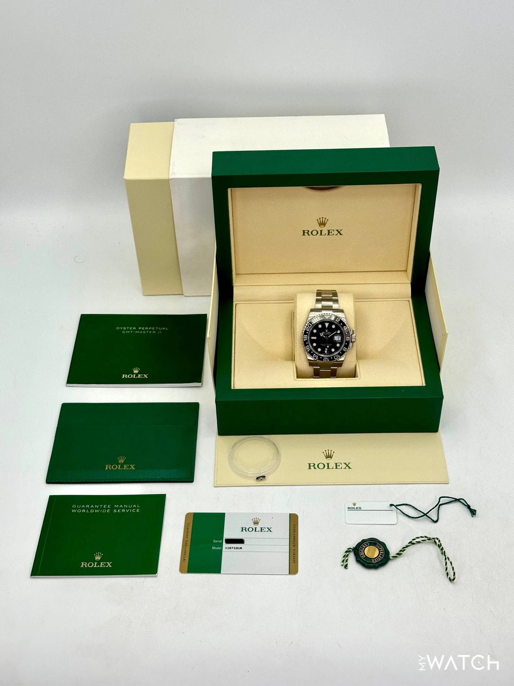 NEW OLD STOCK 2019 Rolex GMT-Master II 40mm 116710LN Stainless Steel Black Dial (STICKERED) - Image 10