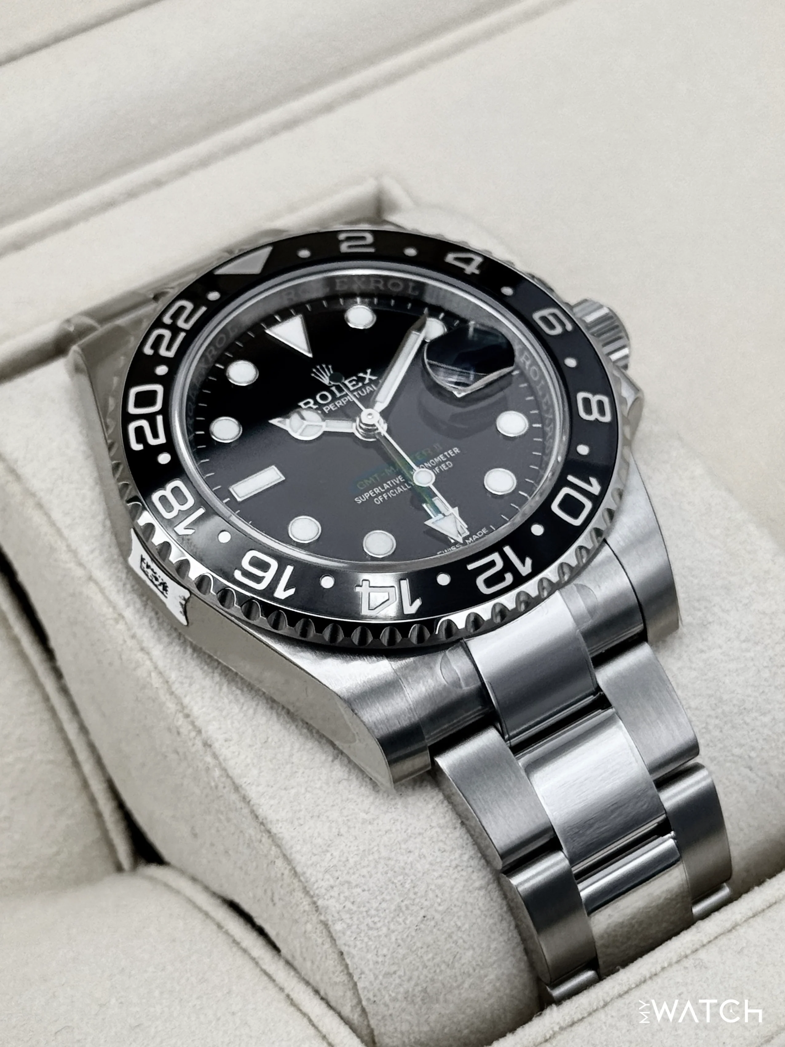 NEW OLD STOCK 2019 Rolex GMT-Master II 40mm 116710LN Stainless Steel Black Dial (STICKERED) - Image 6