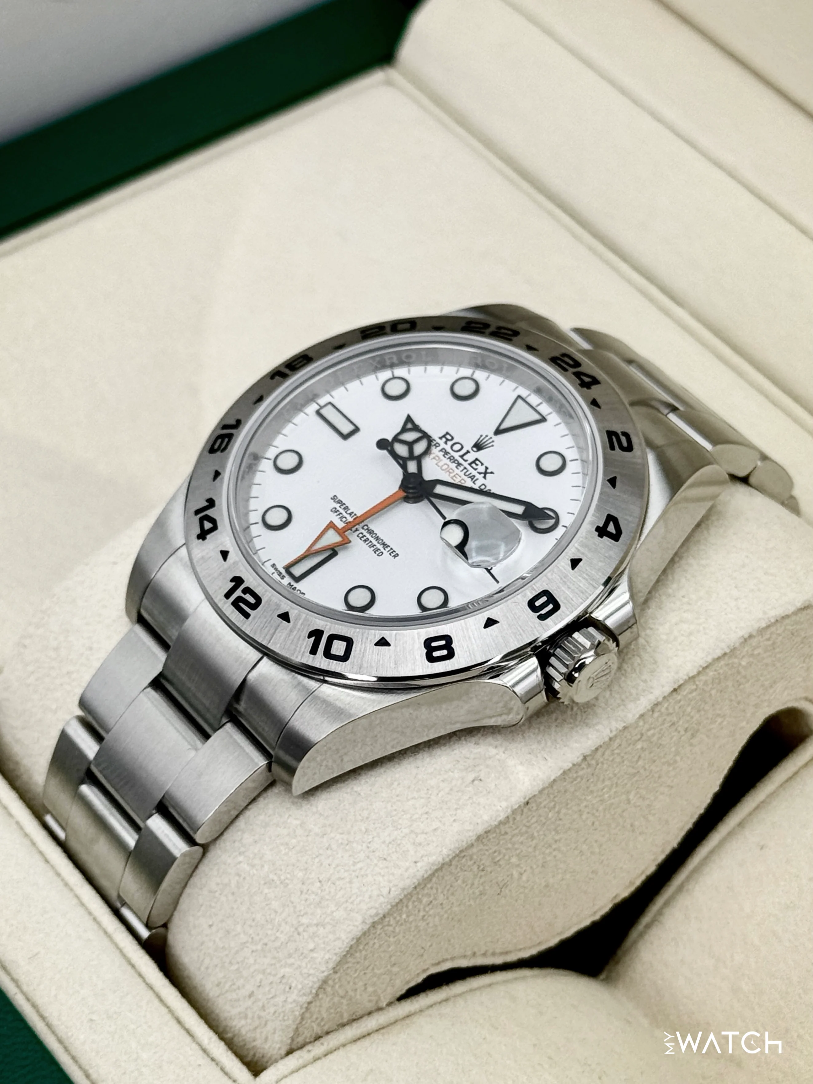 NEW OLD STOCK 2020 Rolex Explorer II 42mm 216570 Polar White Dial (STICKERED) - Image 5