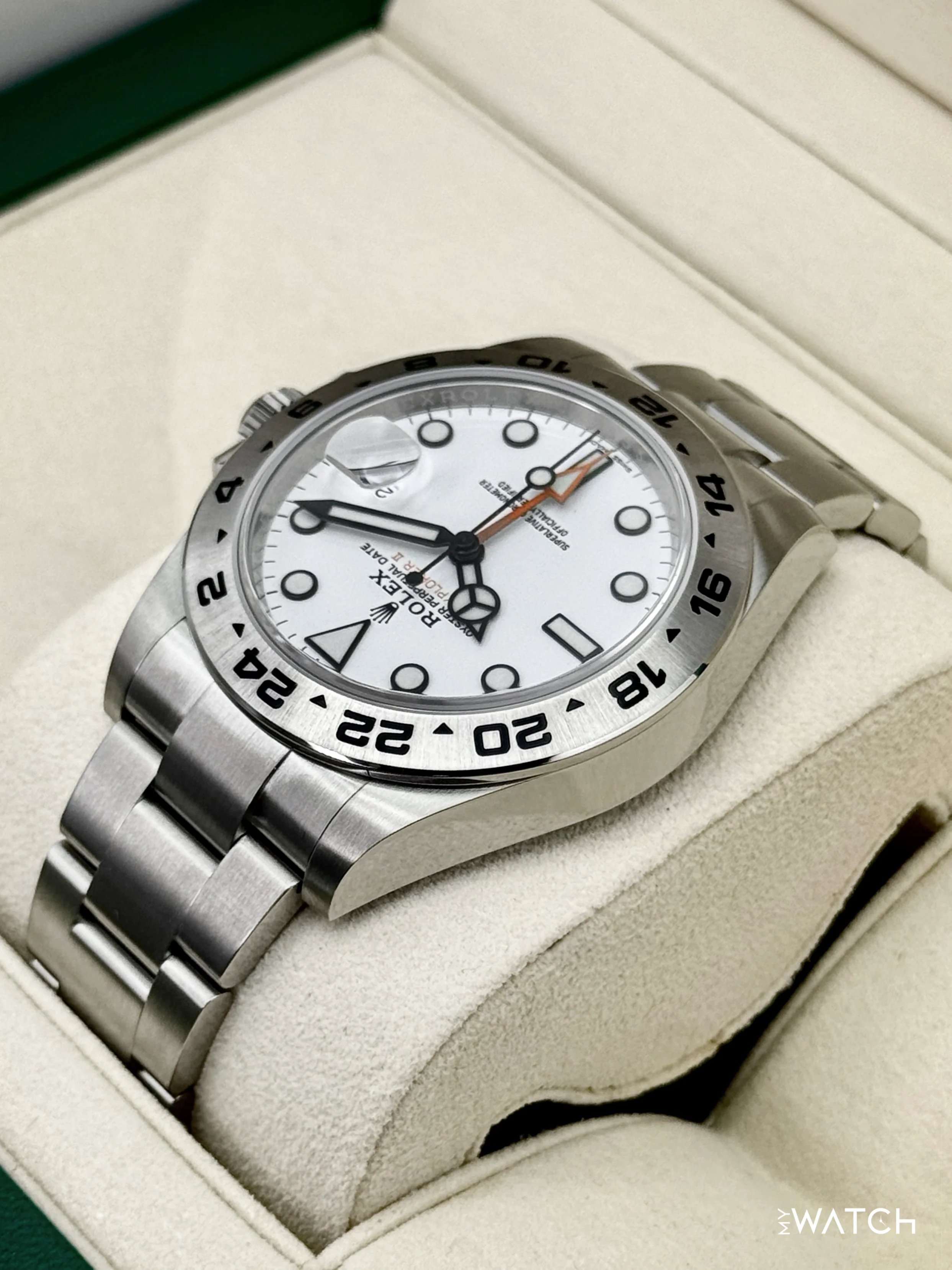 NEW OLD STOCK 2020 Rolex Explorer II 42mm 216570 Polar White Dial (STICKERED) - Image 7