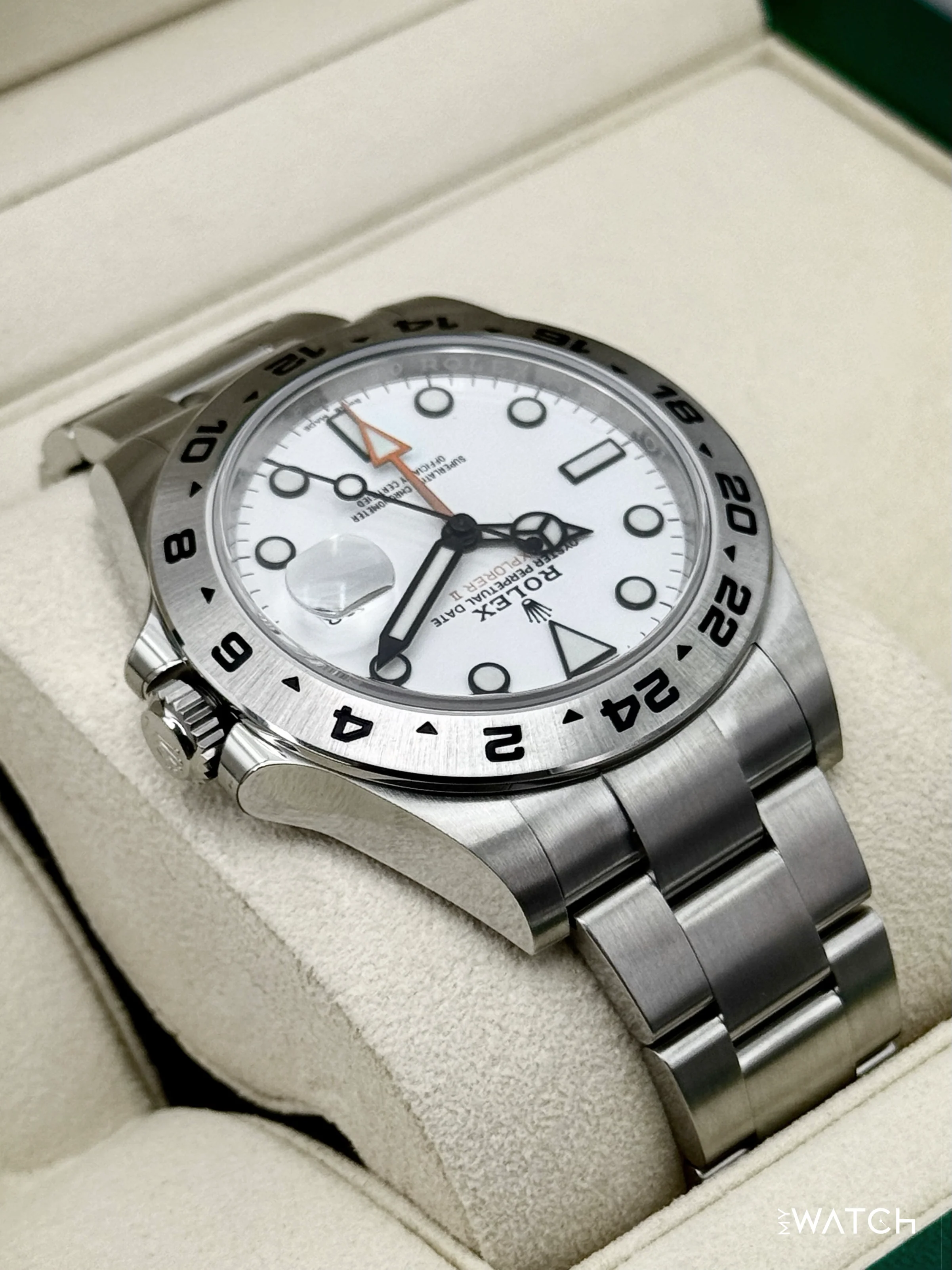 NEW OLD STOCK 2020 Rolex Explorer II 42mm 216570 Polar White Dial (STICKERED) - Image 8