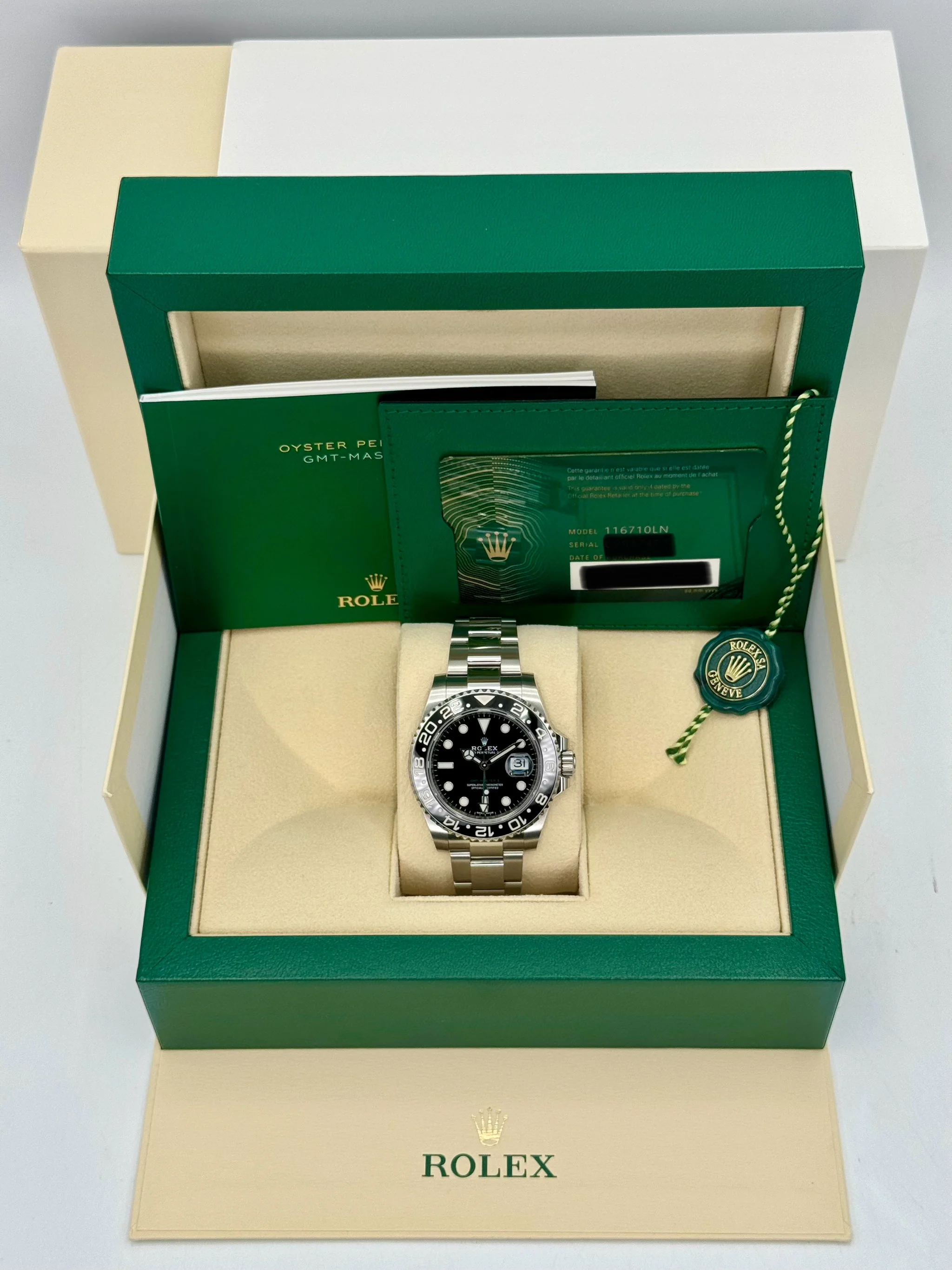 NEW OLD STOCK 2020 Rolex GMT-Master II 40mm 116710LN Black Dial - Image 12