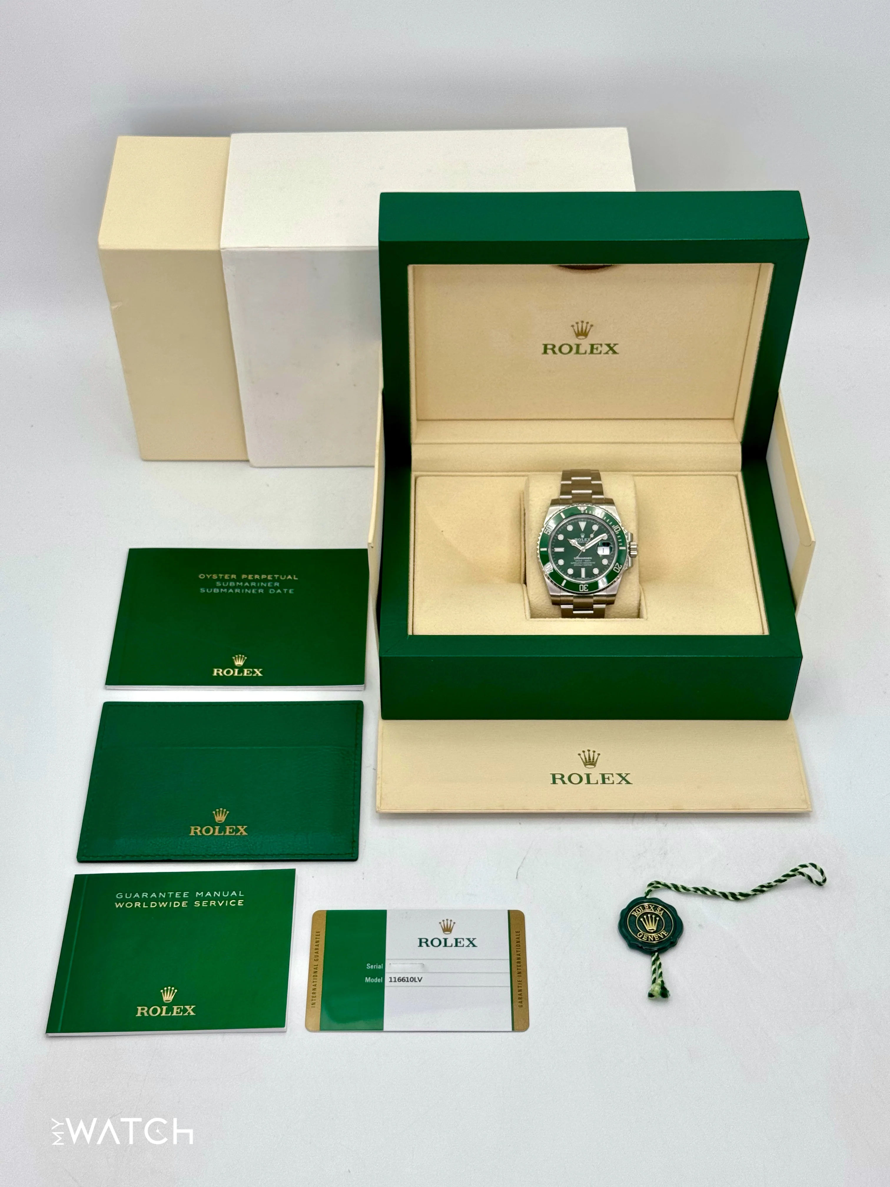 NEW OLD STOCK 2020 Rolex Submariner “Hulk” 40mm 116610LV Green Dial (STICKERED) - Image 10