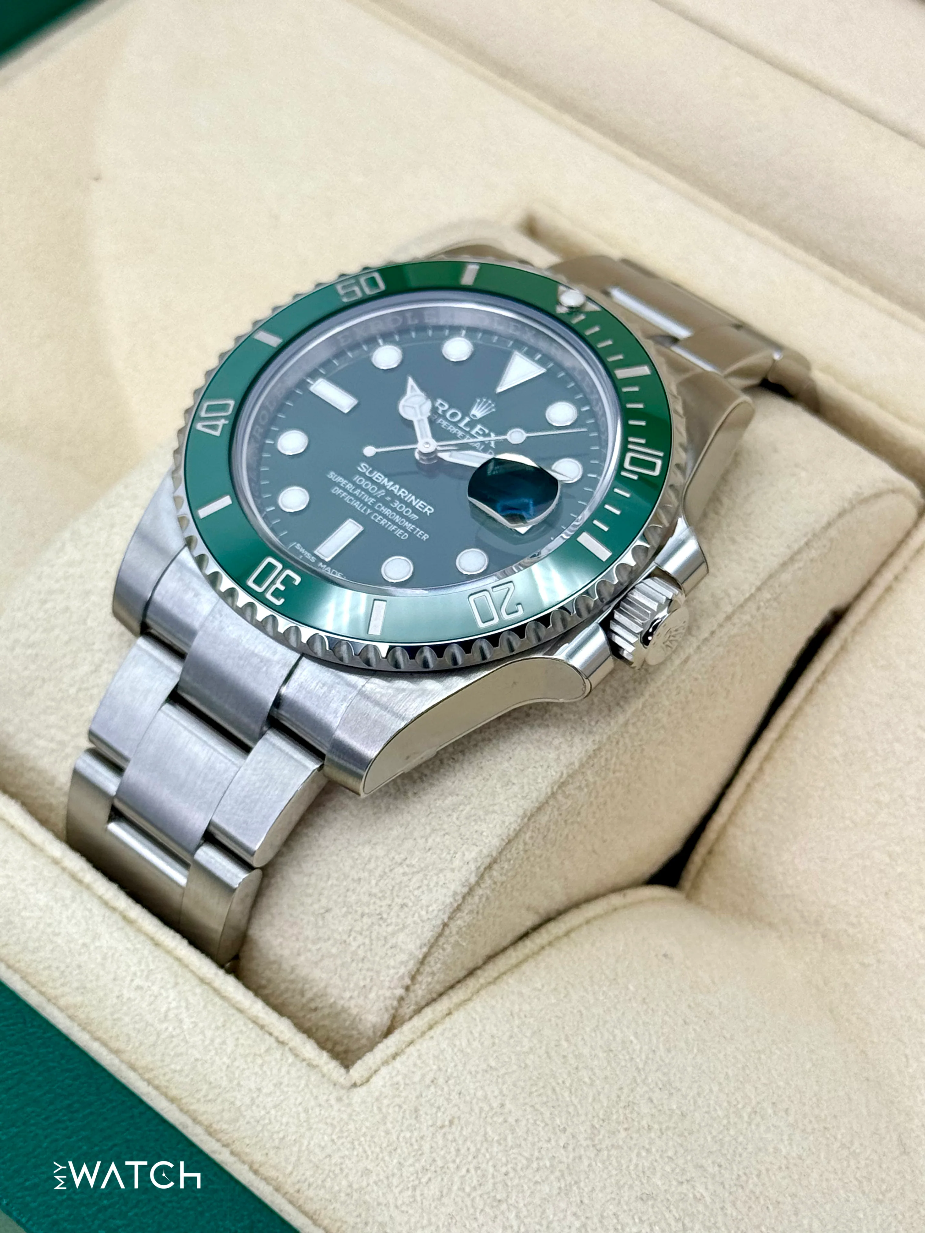 NEW OLD STOCK 2020 Rolex Submariner “Hulk” 40mm 116610LV Green Dial (STICKERED) - Image 5