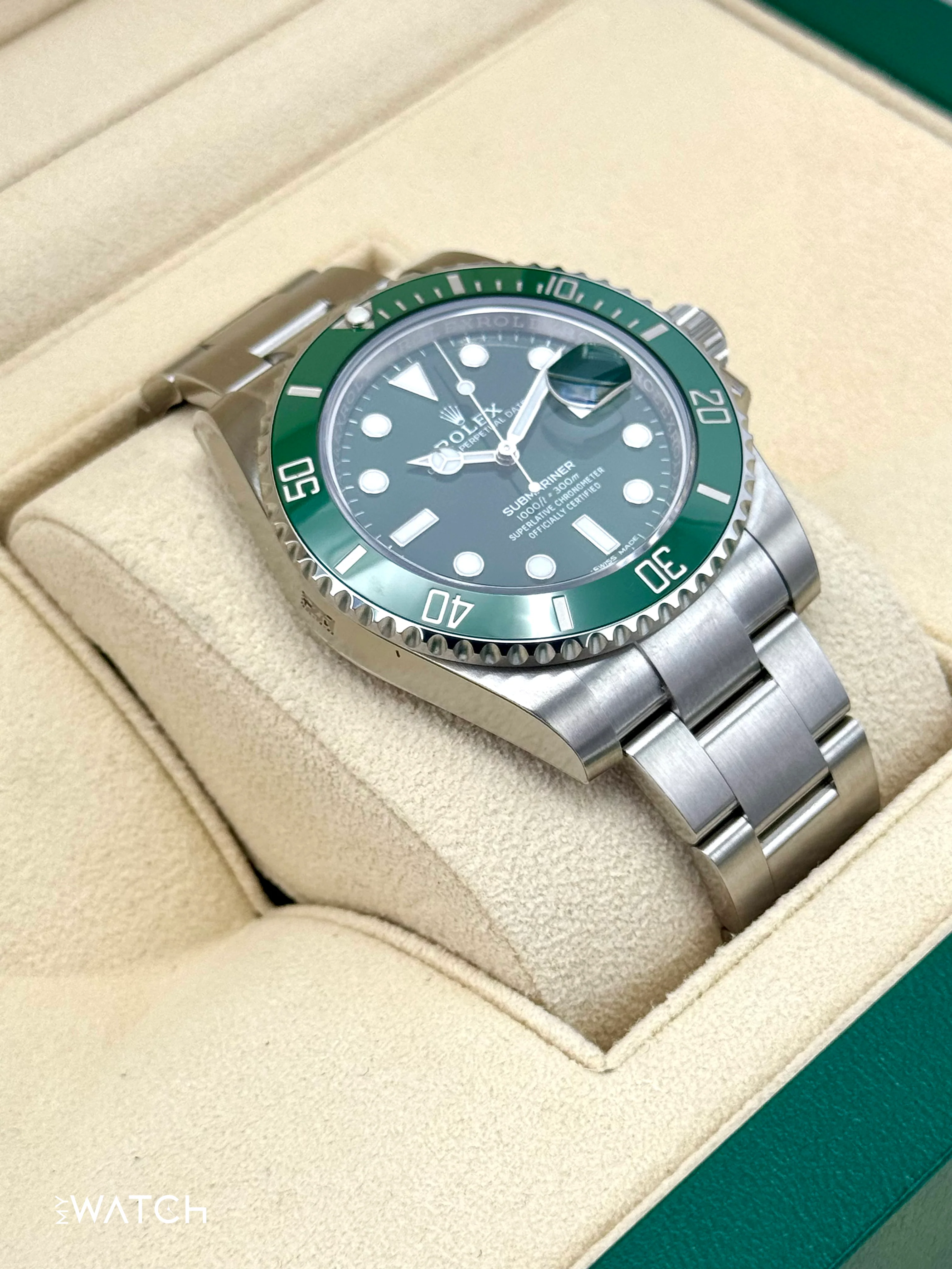 NEW OLD STOCK 2020 Rolex Submariner “Hulk” 40mm 116610LV Green Dial (STICKERED) - Image 6