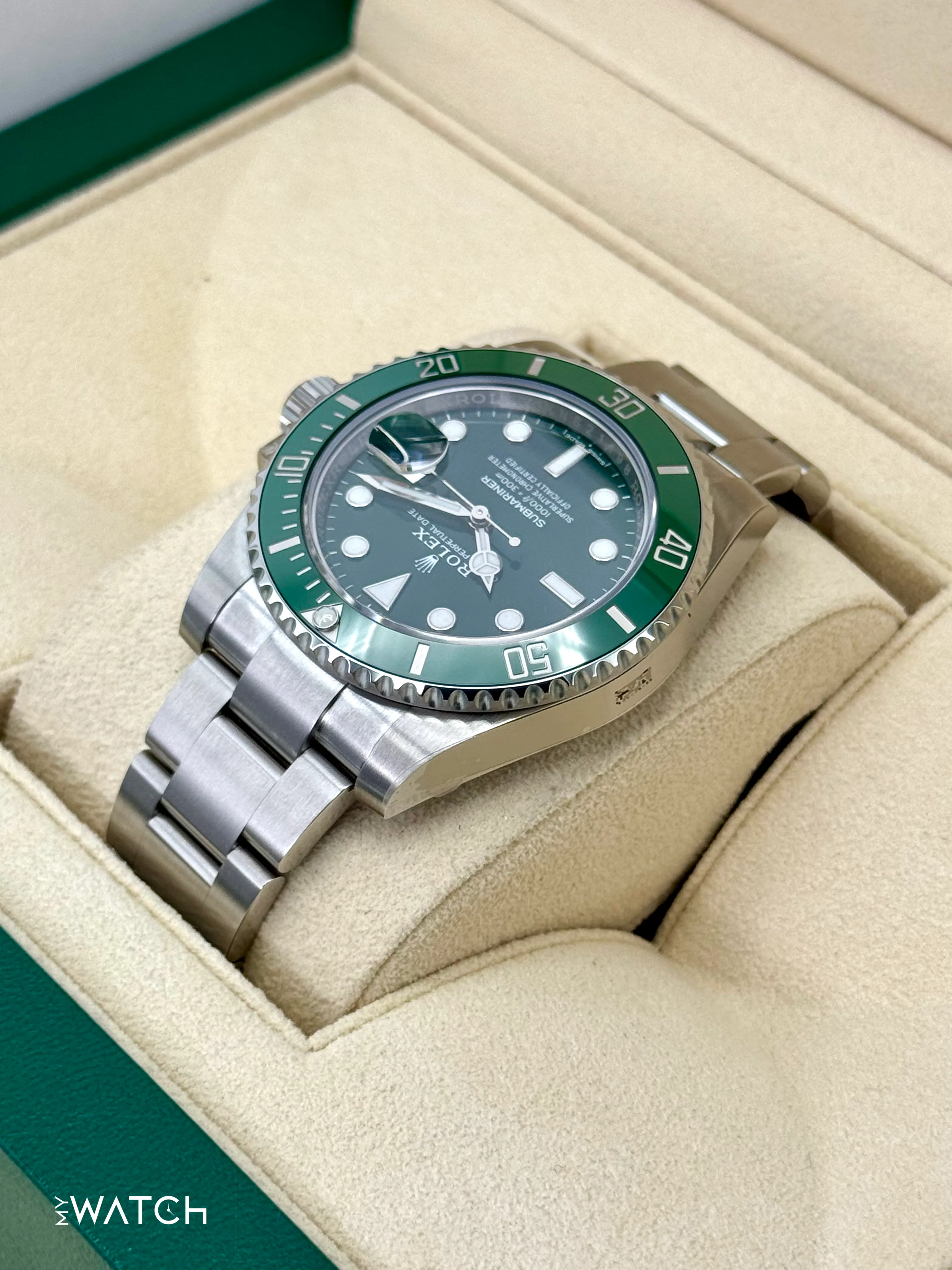 NEW OLD STOCK 2020 Rolex Submariner “Hulk” 40mm 116610LV Green Dial (STICKERED) - Image 7