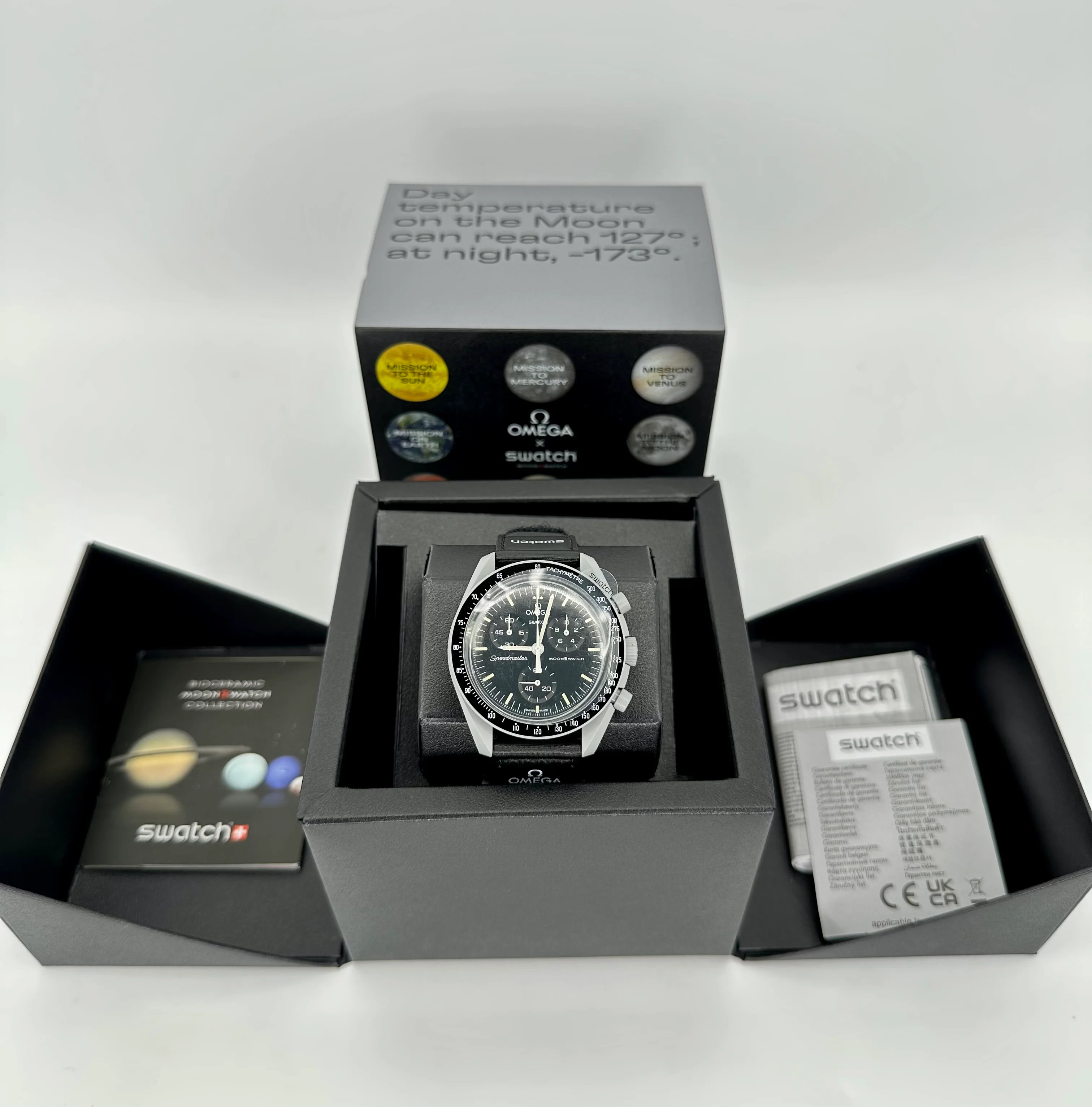 NEW Omega S033M100 Bioceramic Moon Swatch  - Mission to the Moon - Image 10