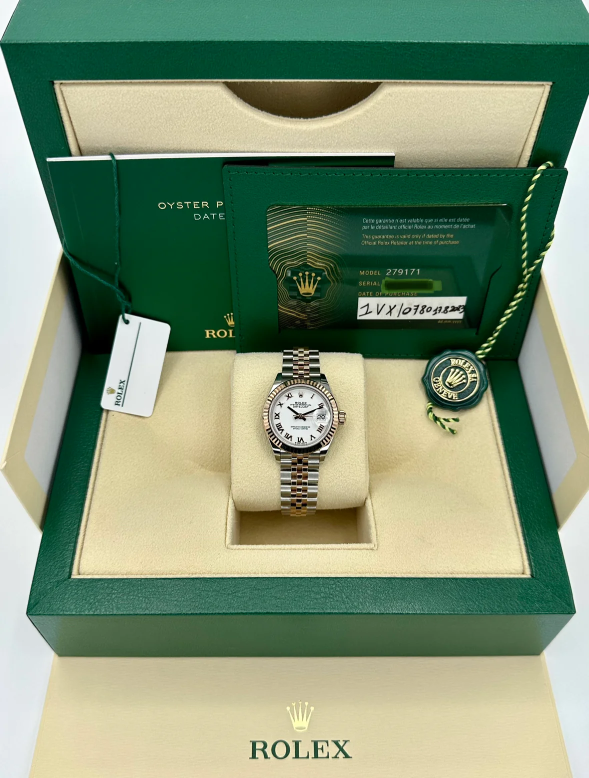 NEW 2023 Rolex Datejust 28mm 279171 TwoTone Jubilee Roman Numeral Dial - Image 11