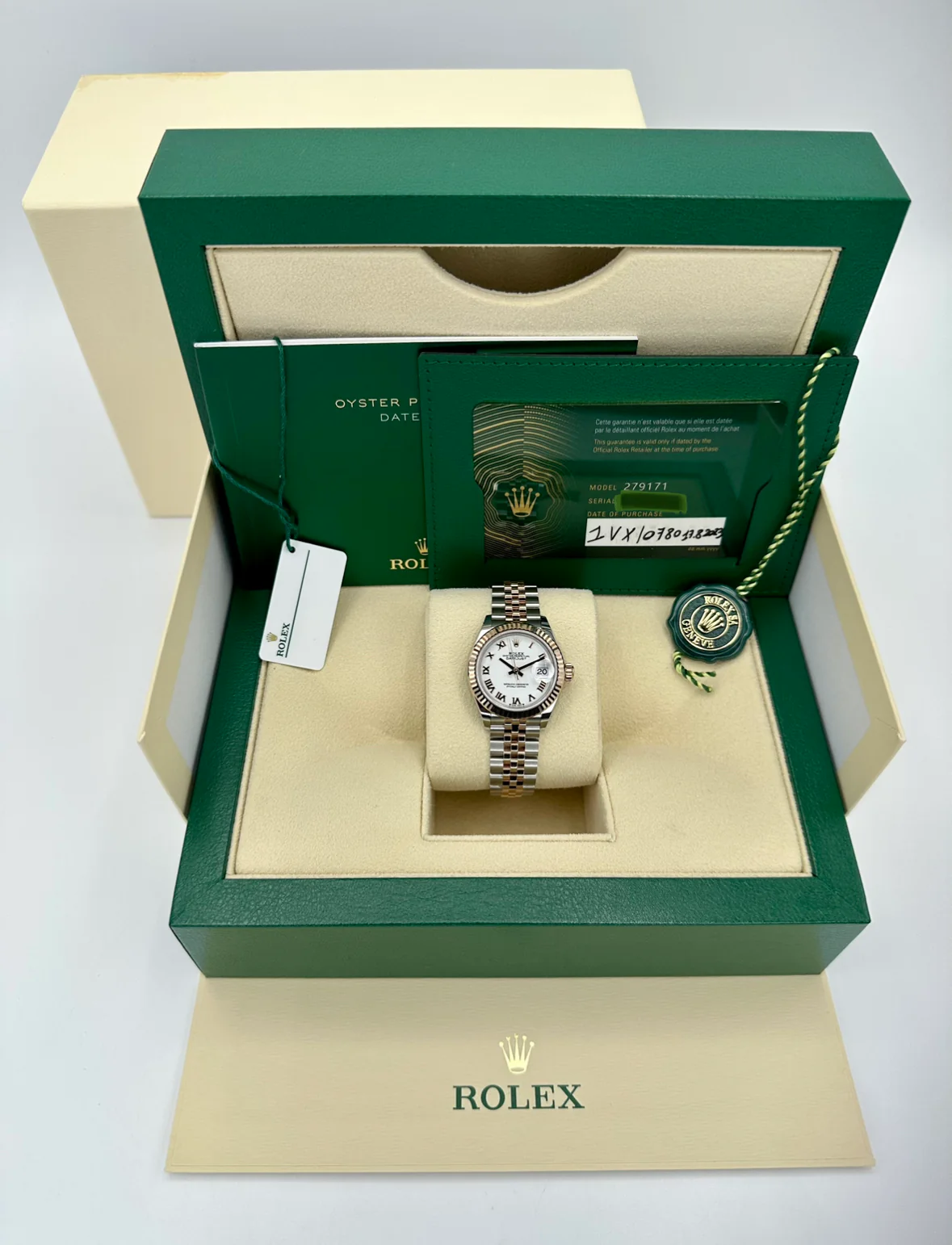 NEW 2023 Rolex Datejust 28mm 279171 TwoTone Jubilee Roman Numeral Dial - Image 12
