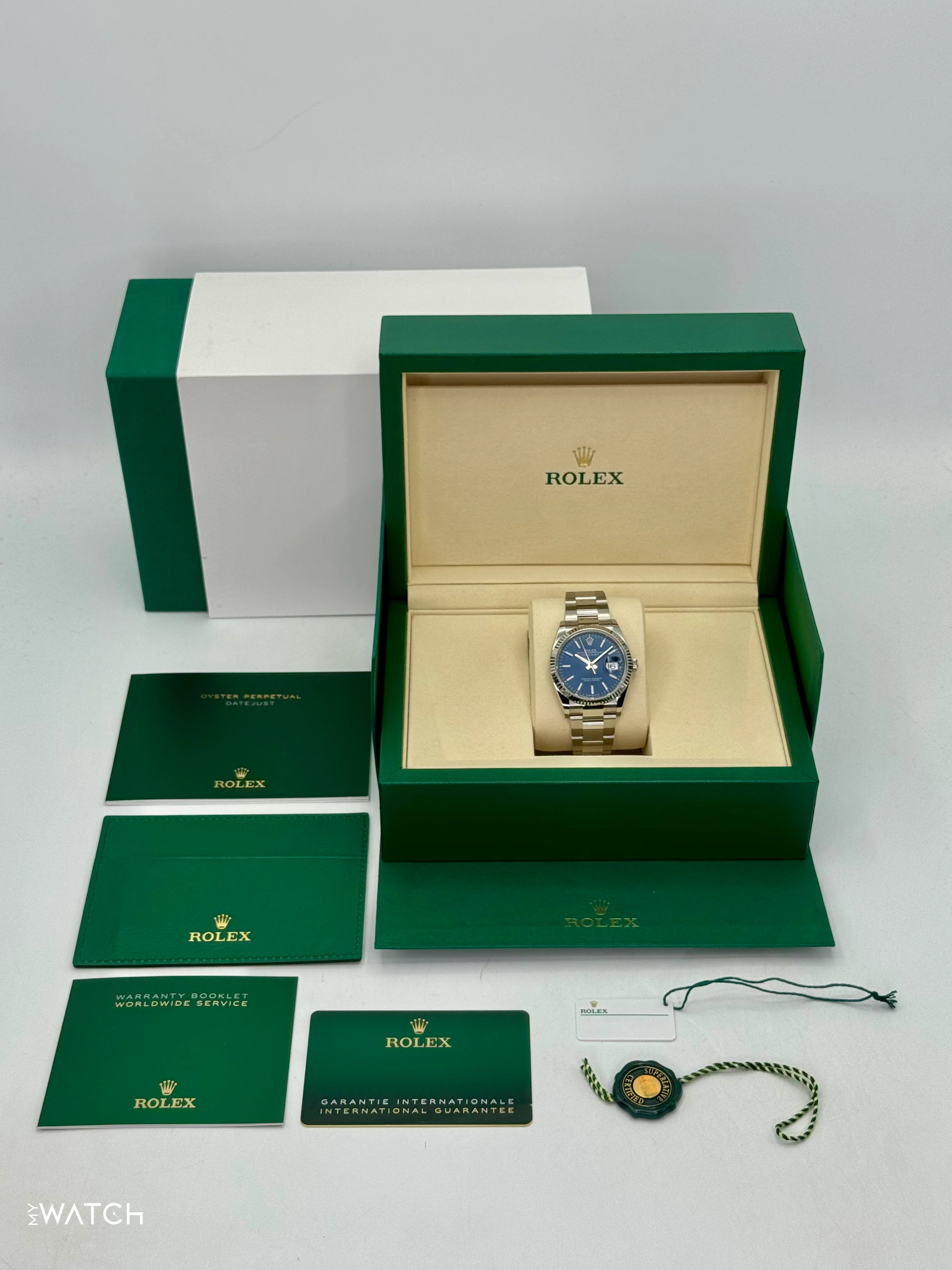 NEW 2025 Rolex Datejust 36mm 126234 Stainless Steel Oyster Blue Dial - Image 10