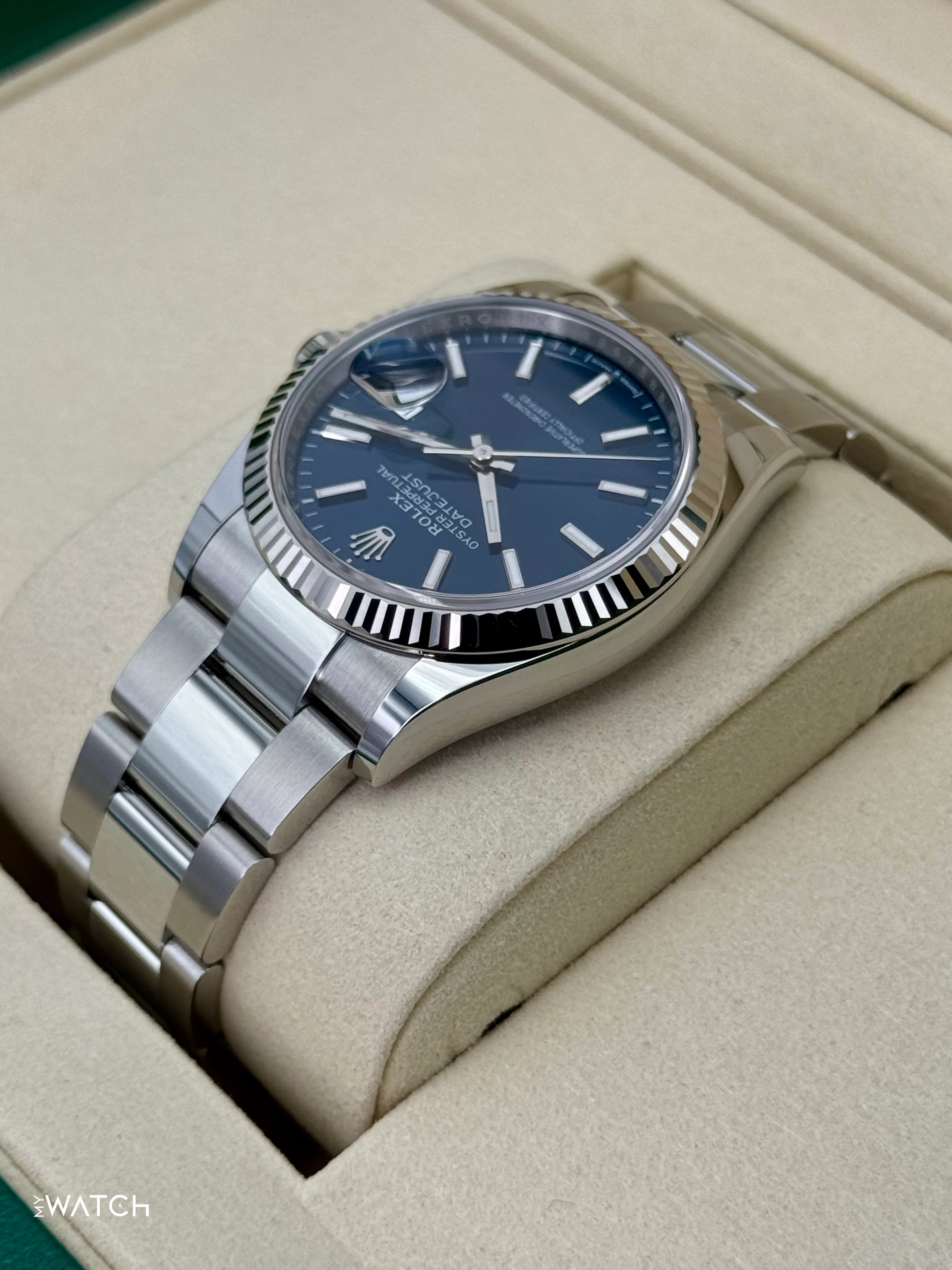 NEW 2025 Rolex Datejust 36mm 126234 Stainless Steel Oyster Blue Dial - Image 7