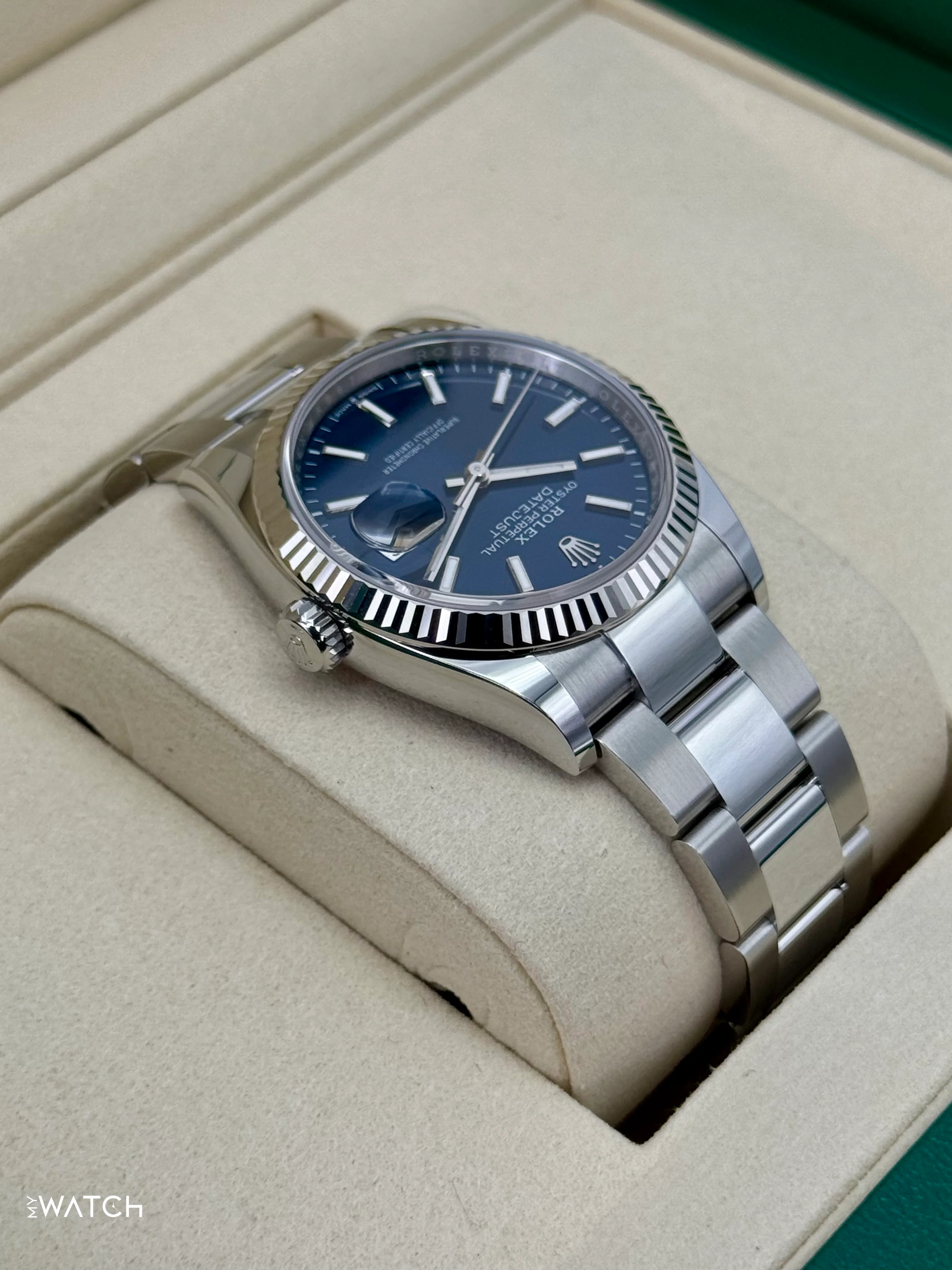 NEW 2025 Rolex Datejust 36mm 126234 Stainless Steel Oyster Blue Dial - Image 8