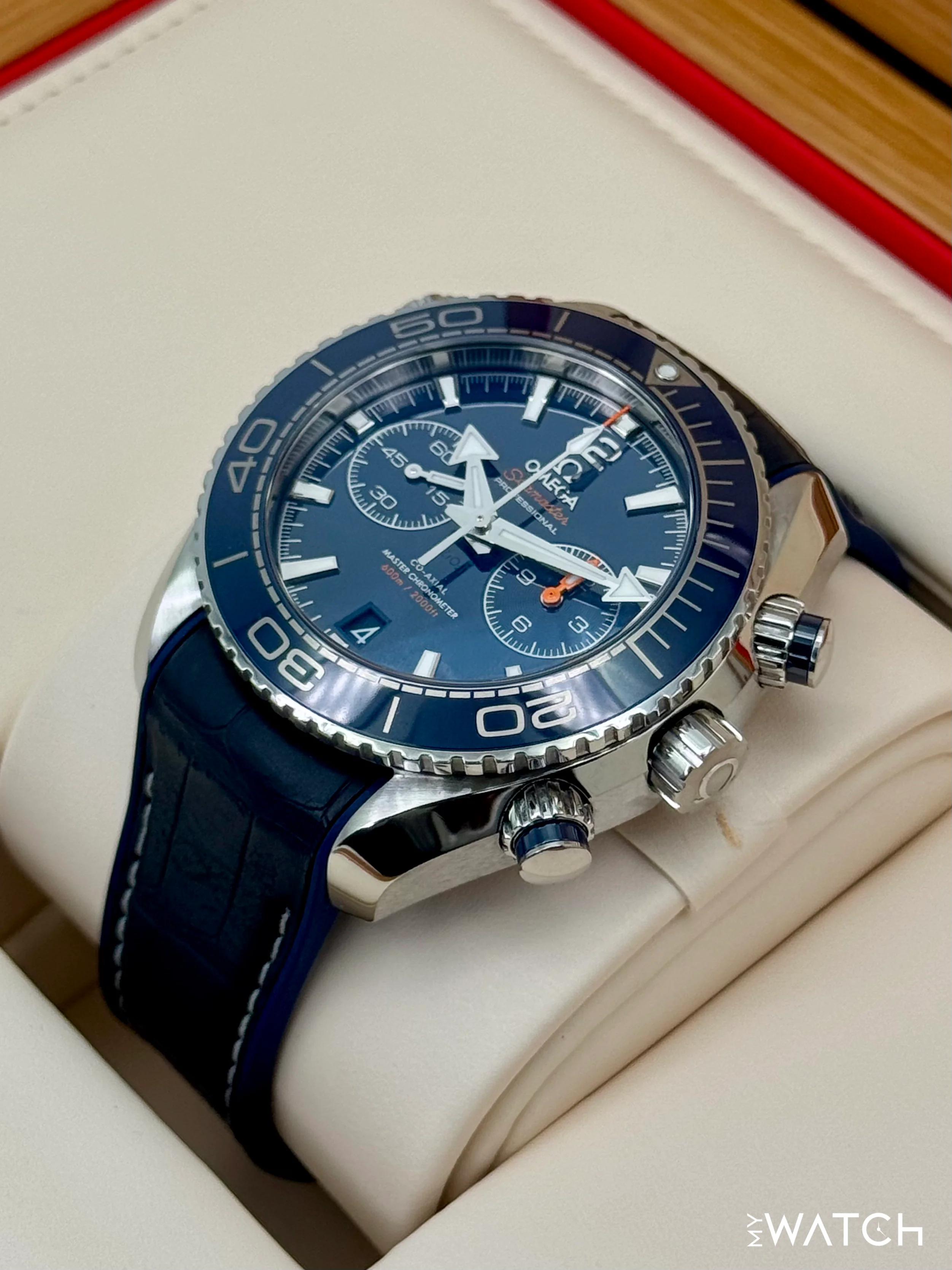 Omega Seamaster Planet Ocean 45.5mm 215.33.46.51.03.001 Blue Dial - Image 5