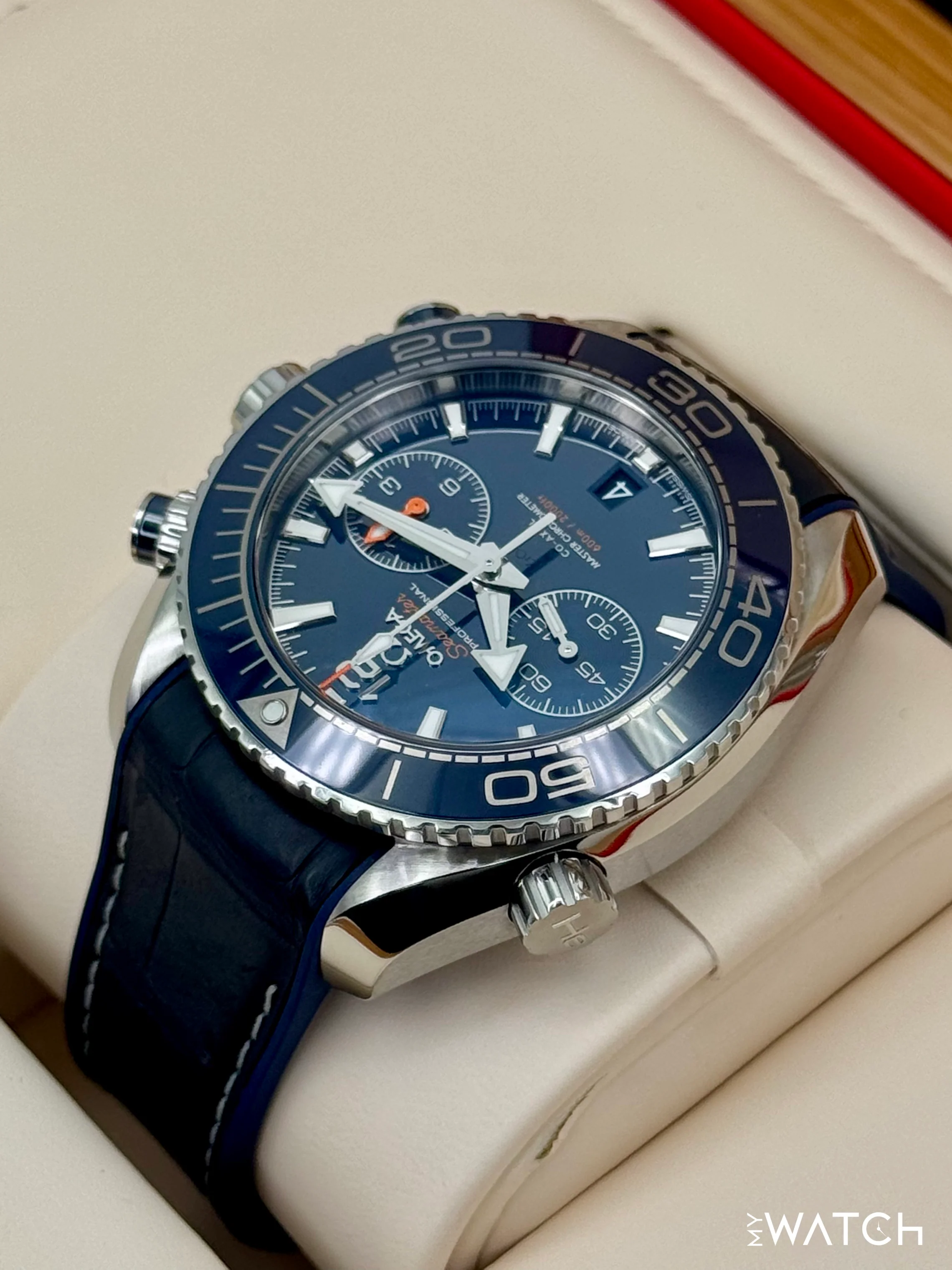 Omega Seamaster Planet Ocean 45.5mm 215.33.46.51.03.001 Blue Dial - Image 7