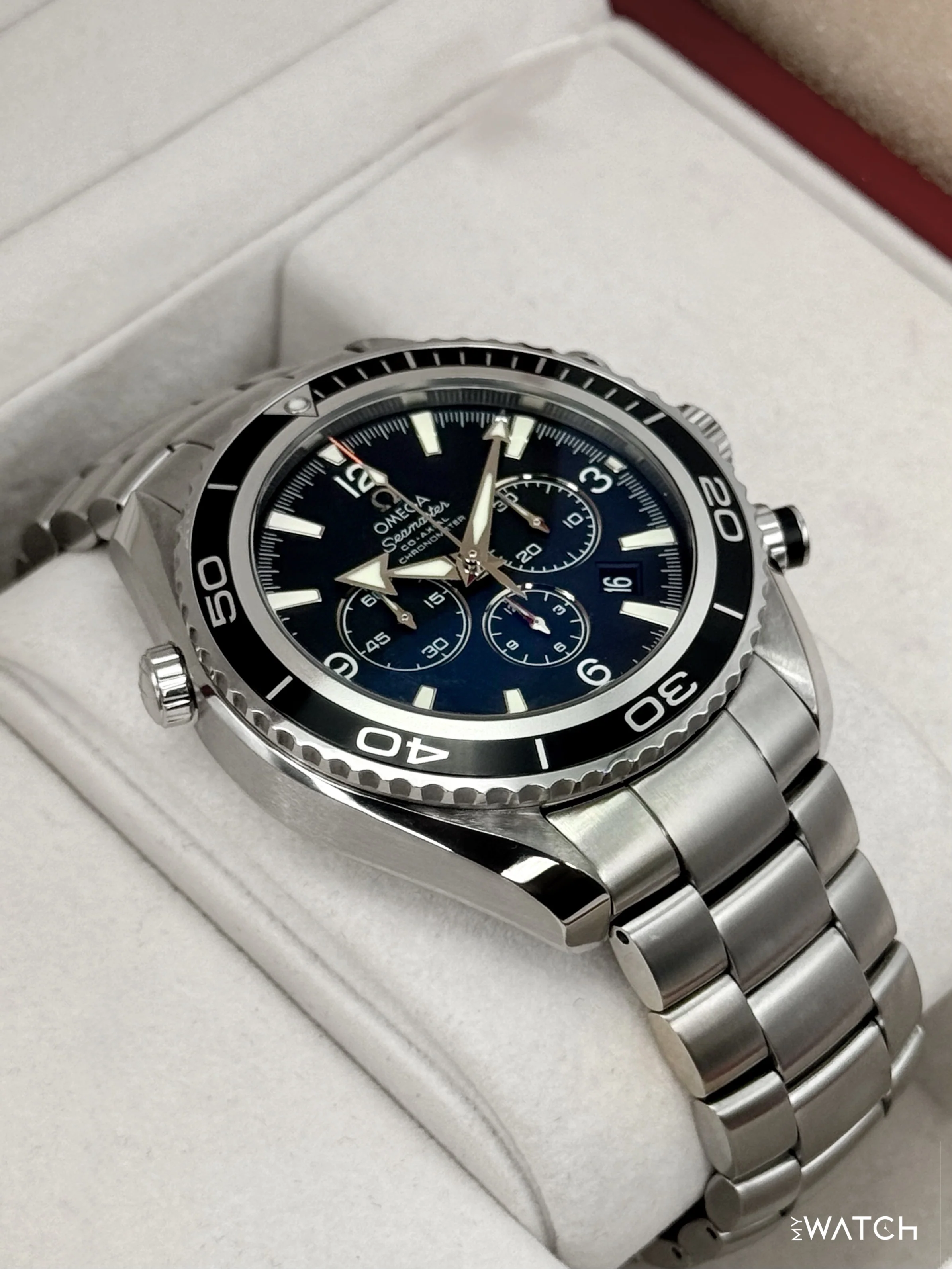 Omega Seamaster Planet Ocean Chronograph 45.5mm 2210.50.00 Black Dial - Image 6