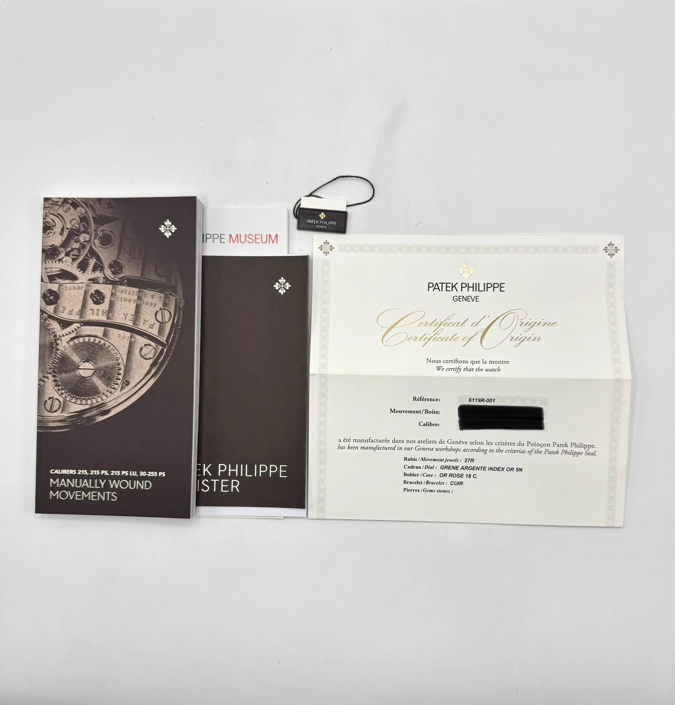 Patek Philippe Calatrava 40mm 6119R  Rose Gold White Dial - Image 9