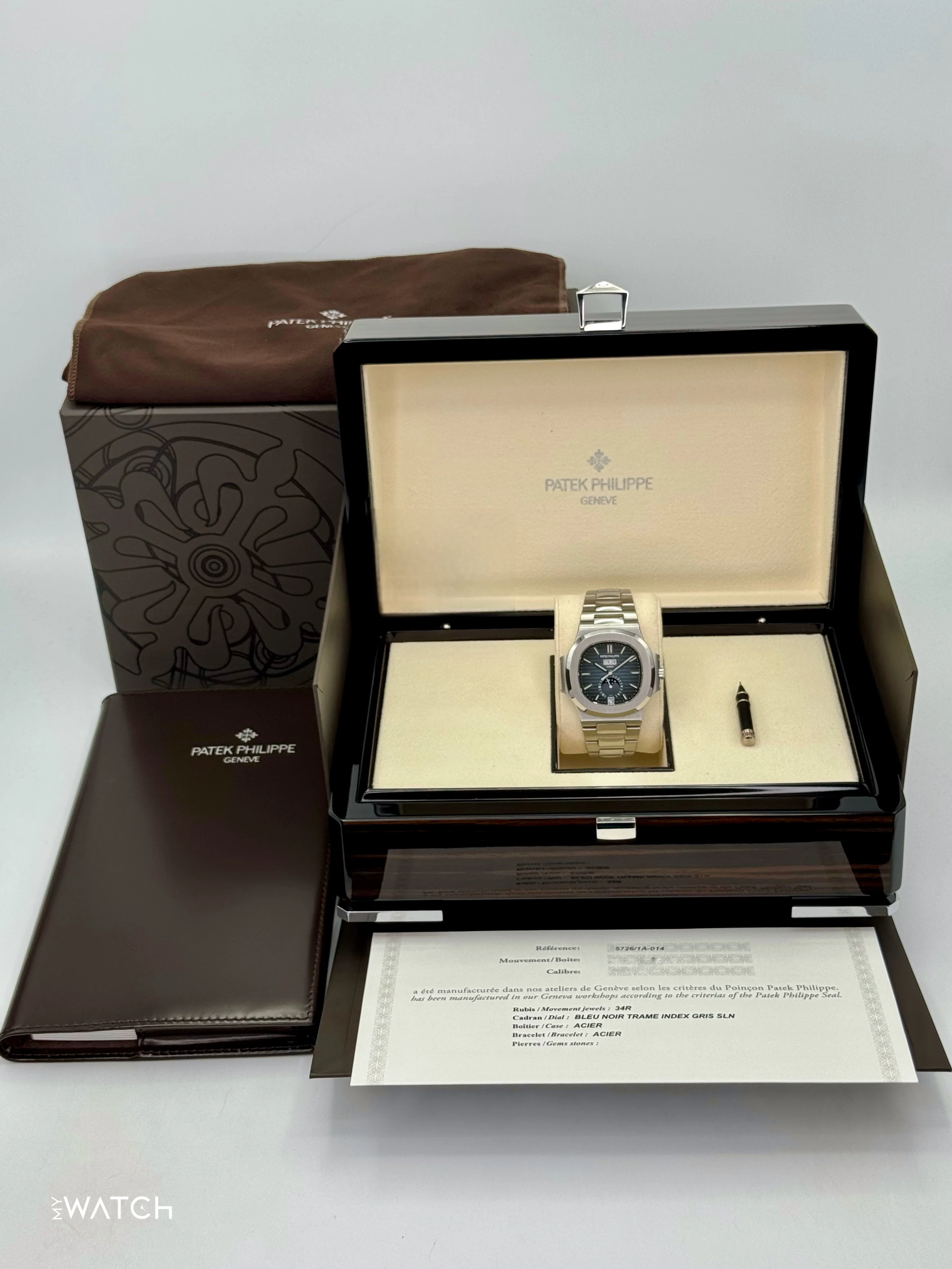 2022 Patek Philippe Nautilus Moonphase 40.5mm 5726/1A-014 Blue Dial - Image 9