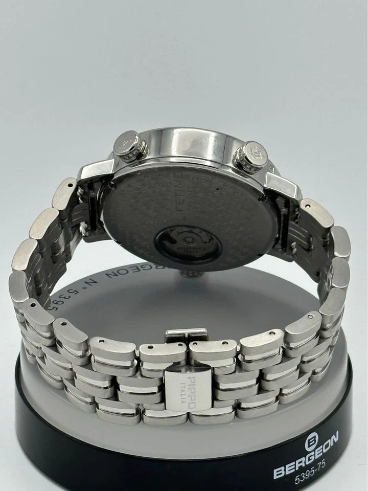 Pippo Perez Lifetime 43mm 012-0351 Pave Diamond Bezel White Dials - Image 4
