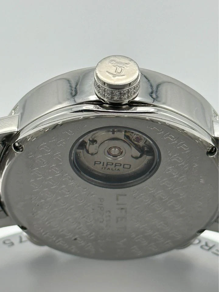 Pippo Perez Lifetime 43mm 012-0351 Pave Diamond Bezel White Dials - Image 5