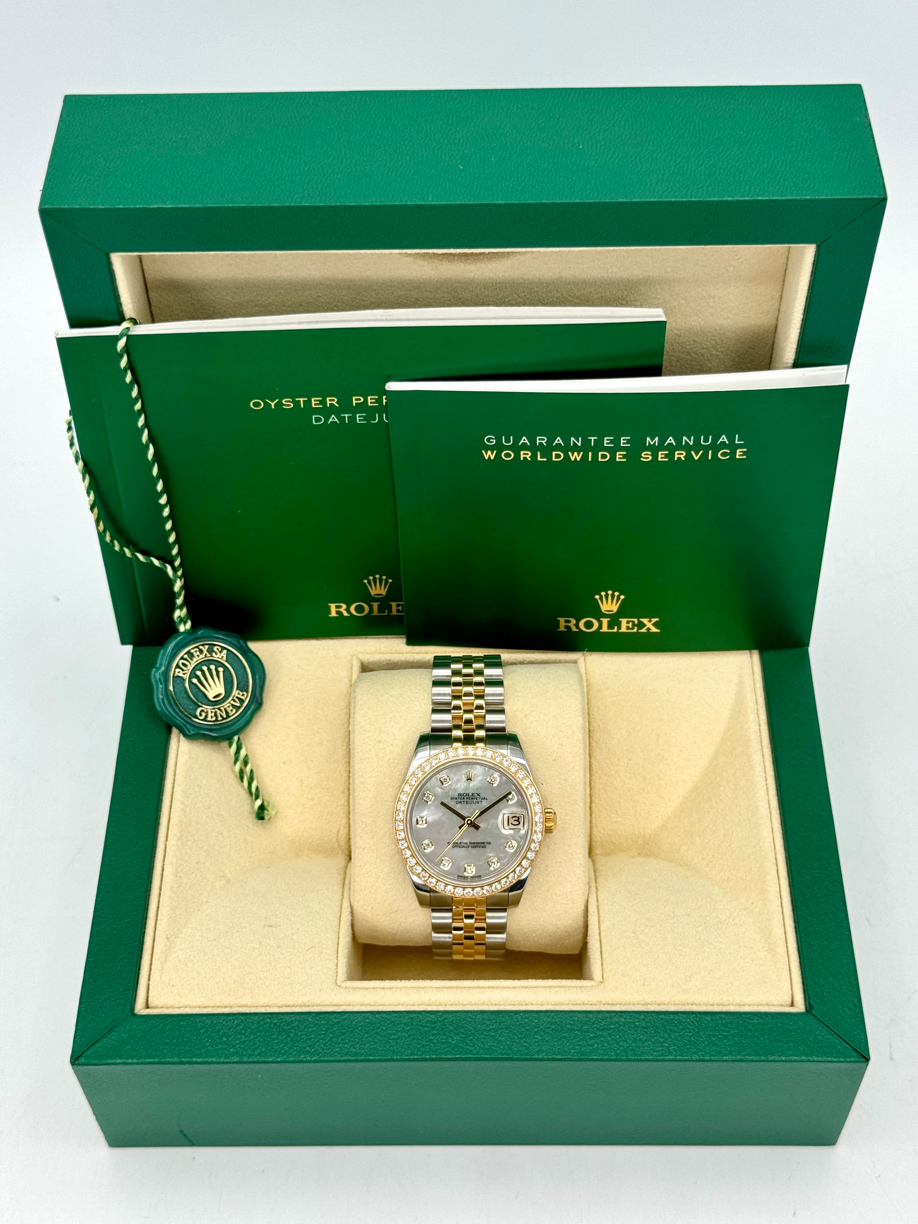 Rolex Lady Datejust 31mm 178383 Two-Tone Jubilee MOP Diamond Dial - Image 11