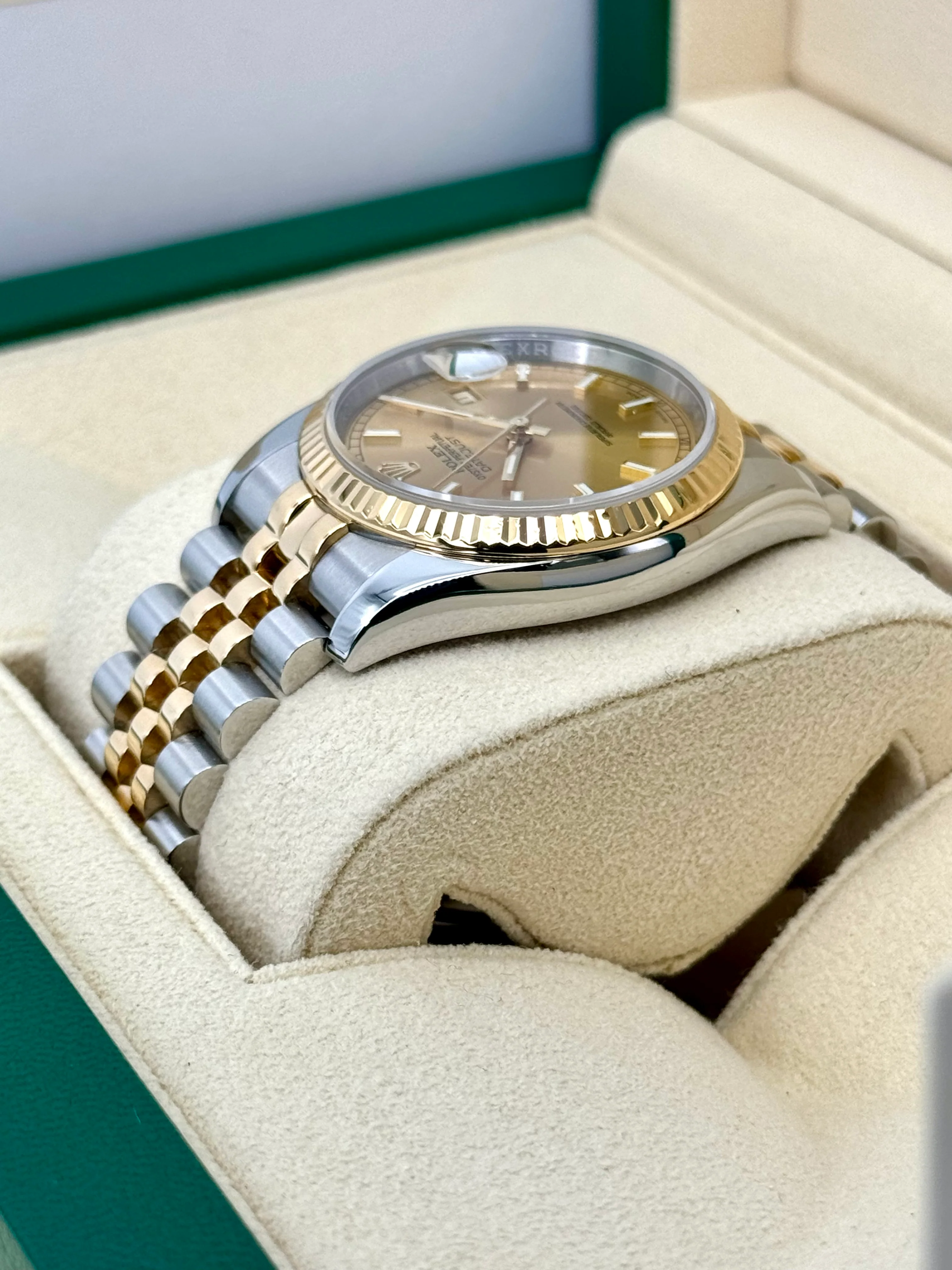 Rolex Datejust 36mm 116233 Two-Tone Jubilee Champagne Stick Dial - Image 7
