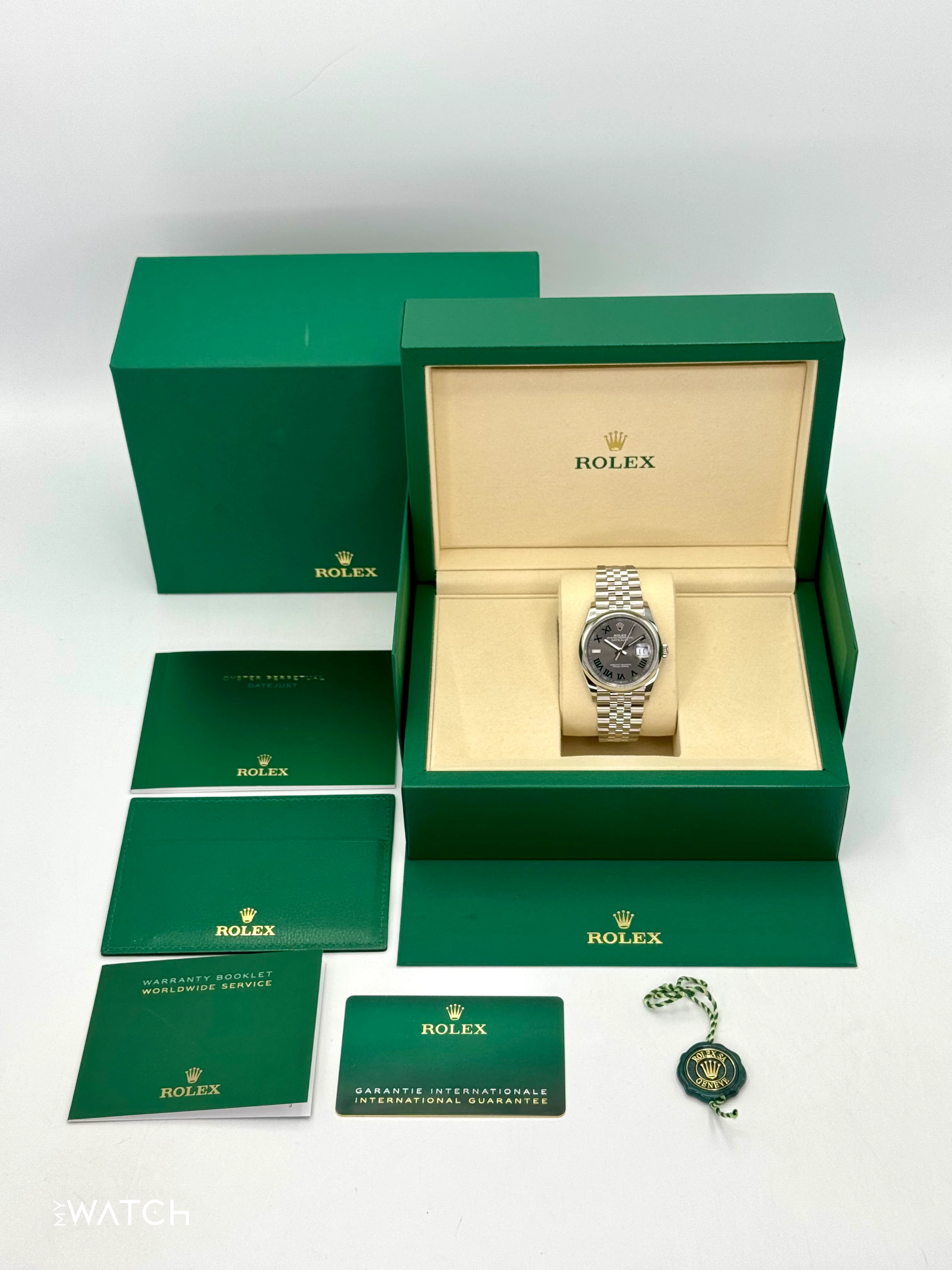 NEW 2025 Rolex Datejust 36mm 126200 Jubilee Wimbledon Dial - Image 10